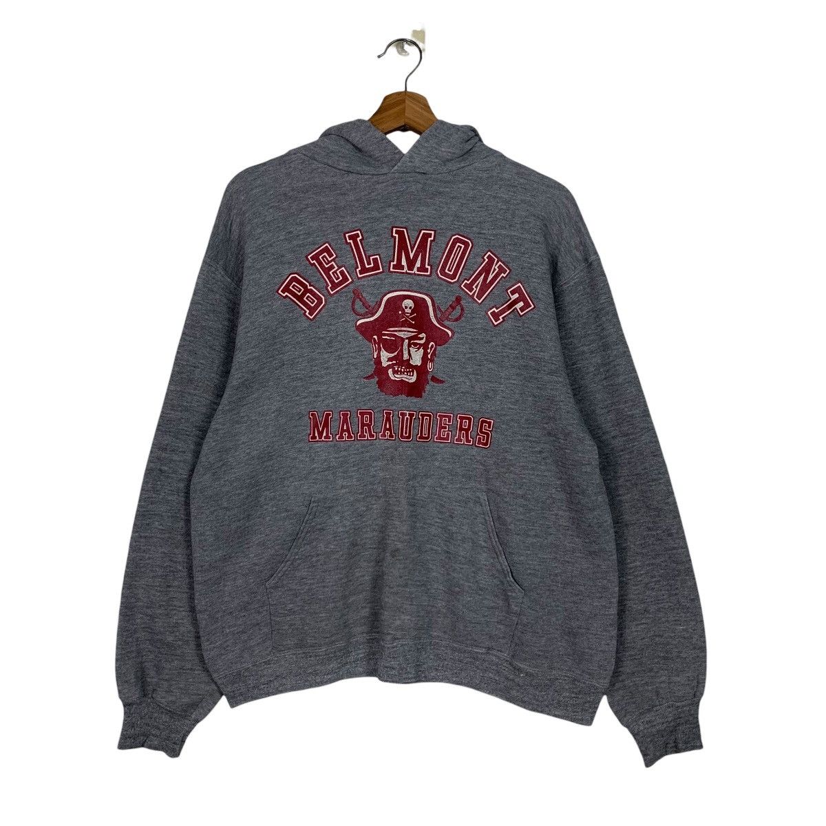 Russell Athletic 90's BELMONT MARAUDERS Big Logo Pullover Hoodies #3641-C166 Size US L / EU 52-54 / 3 - 7 Thumbnail