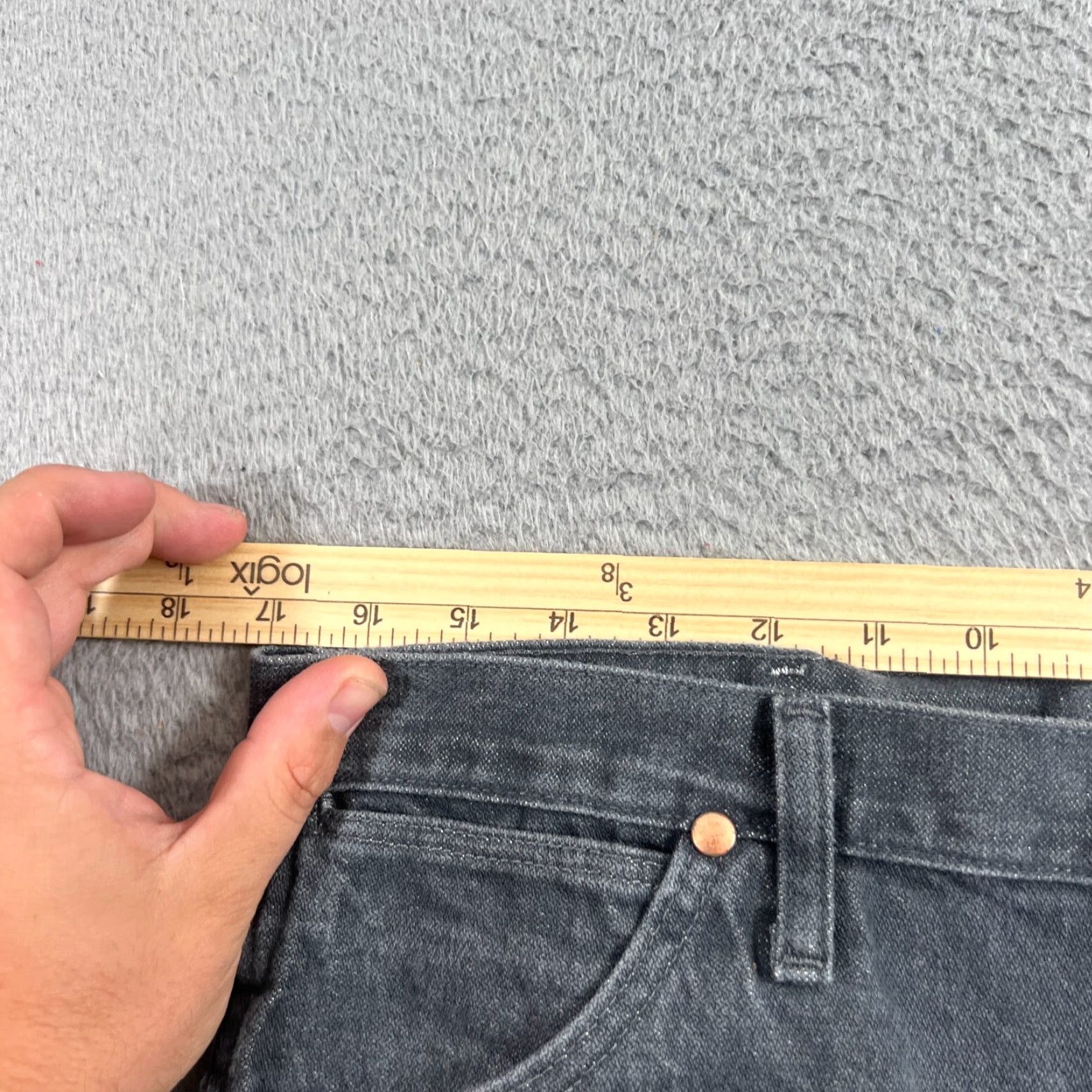 Wrangler Wrangler Cowboy Cut Slim Fit Jeans 34x33 Gray 90s Mens Size US 34 / EU 50 - 4 Thumbnail