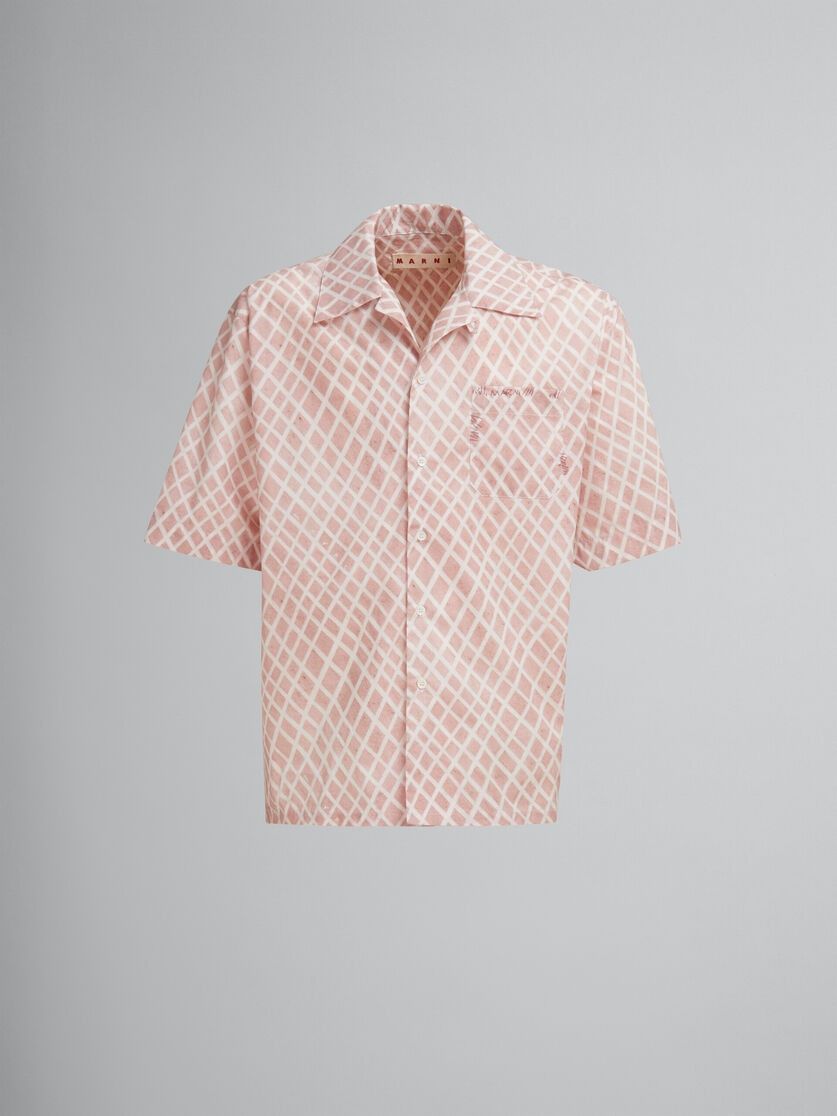 o1w1db11125 Printed Short Sleeve Shirt in Pink