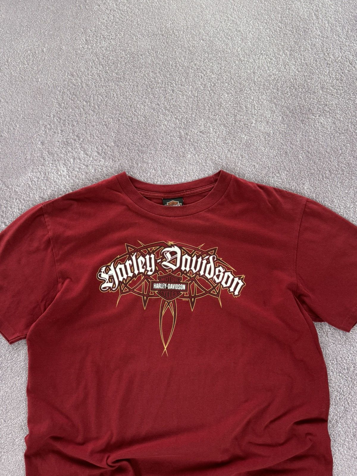 Harley Davidson Vintage Harley Davidson Grunge T-Shirt Size US M / EU 48-50 / 2 - 2 Thumbnail