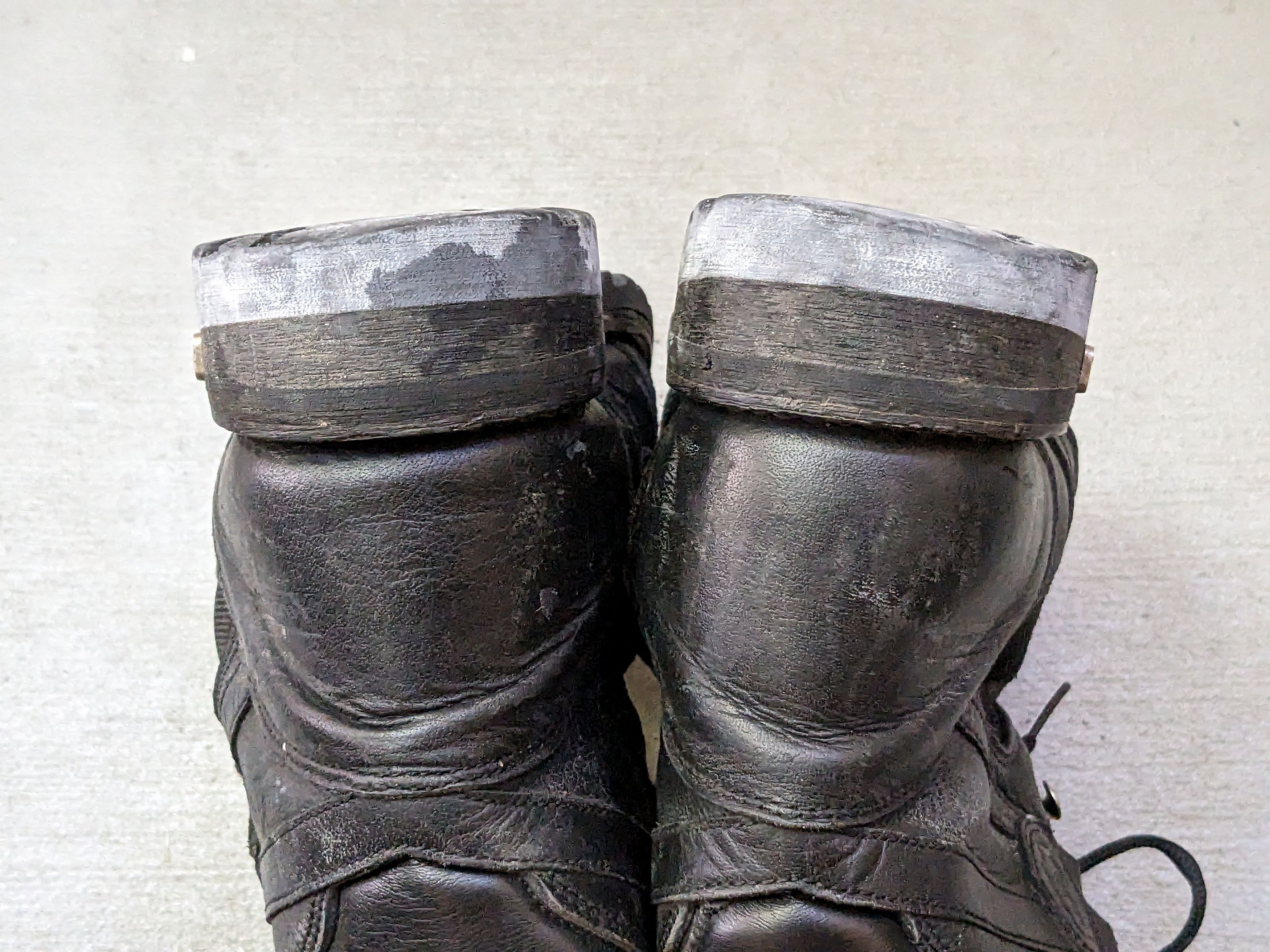Genuine Leather Vintage Boots Black Size 10 Leather Biker Chunky Lace Up Size US 10 / EU 43 - 15 Thumbnail