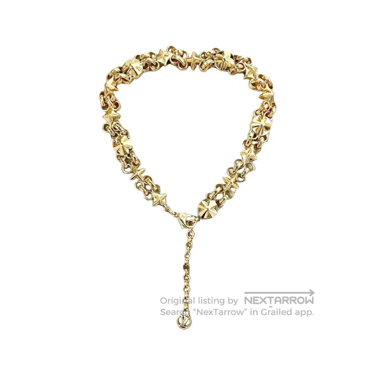 Louis Vuitton Louis Vuitton Golden patchwork necklace| Size ONE SIZE - 1 Thumbnail