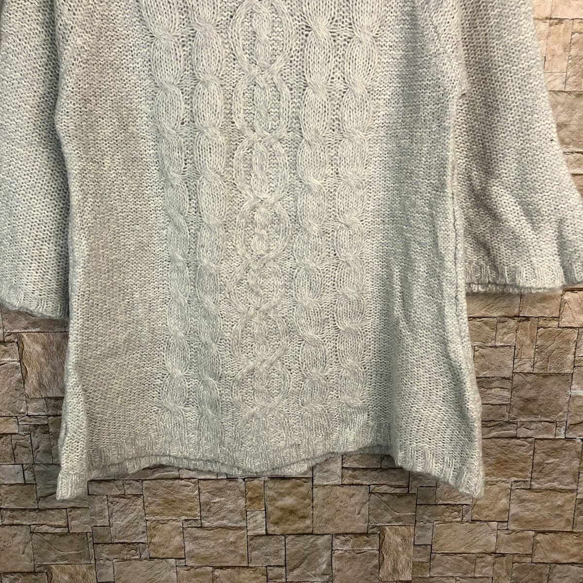 Homespun Knitwear × Japanese Brand × Vintage Japanese Brand Grey vintage Knitwear #A928 Size L / US 10 / IT 46 - 6 Thumbnail
