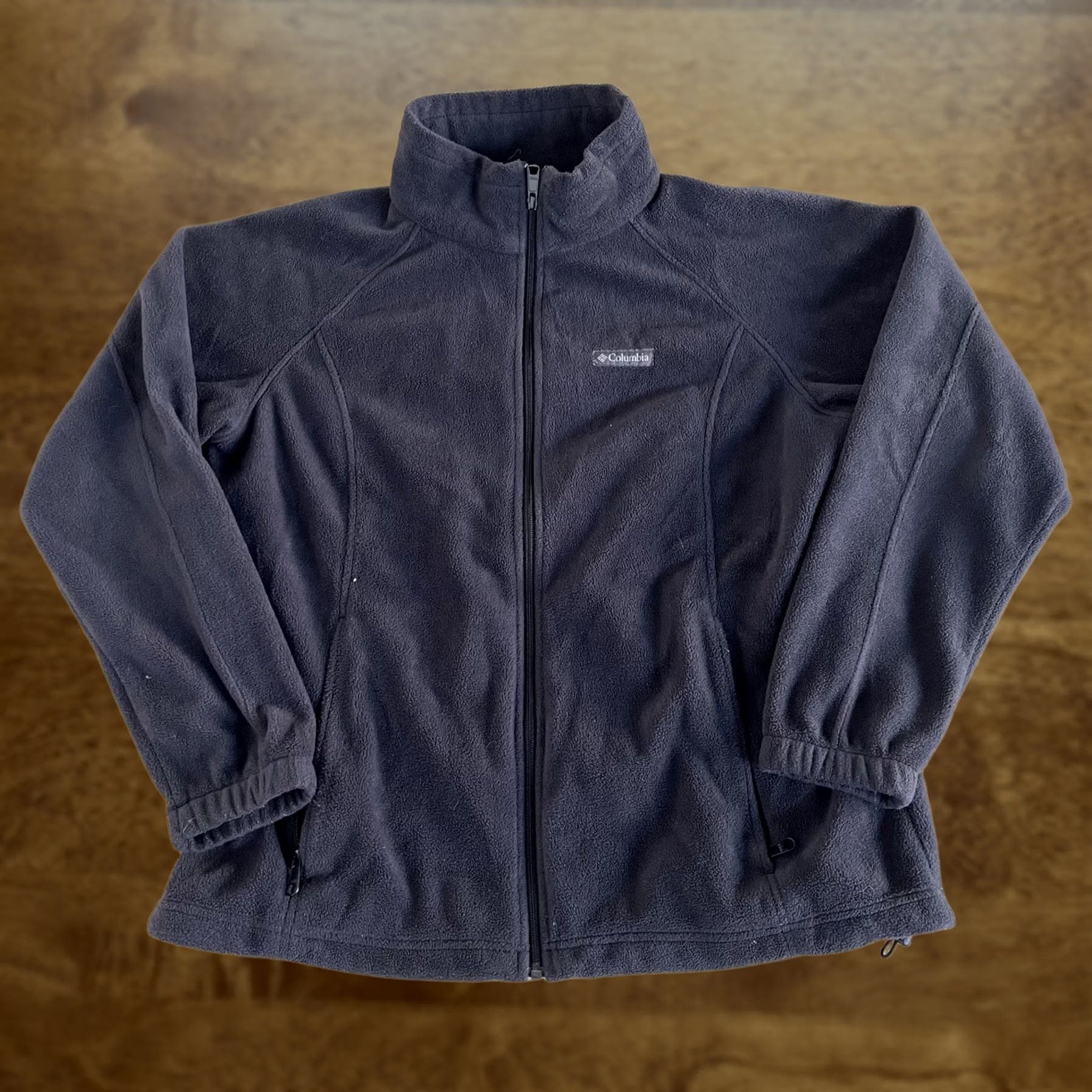 Vintage Columbia Fleece Jacket Womens 1X Gray Full Zip Pockets Soft Cozy Casual Outdoor Size XL / US 12-14 / IT 48-50 - 1 Thumbnail