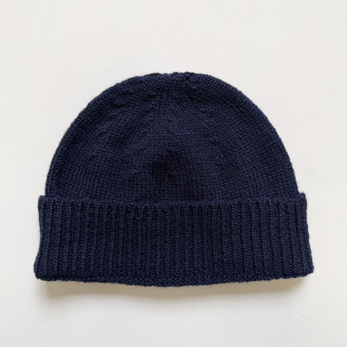 Dries Van Noten Brushed Dark Blue Wool Beanie Hat Size ONE SIZE - 9 Thumbnail