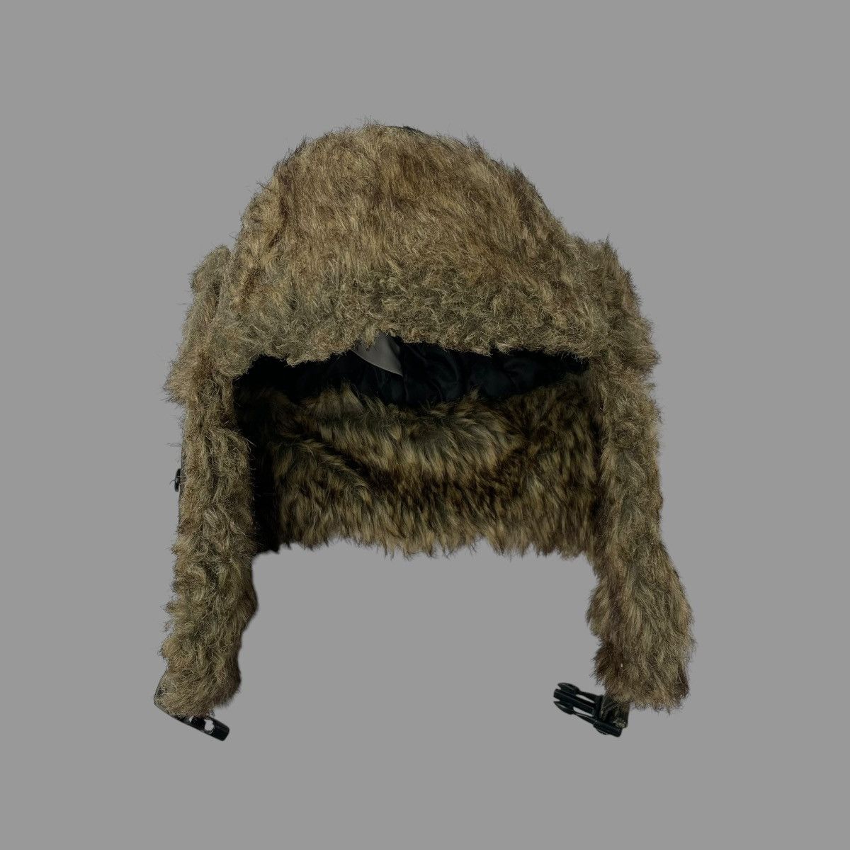 Vintage Vintage 90s camo ushanka fur trapper hat Size ONE SIZE - 1 Thumbnail