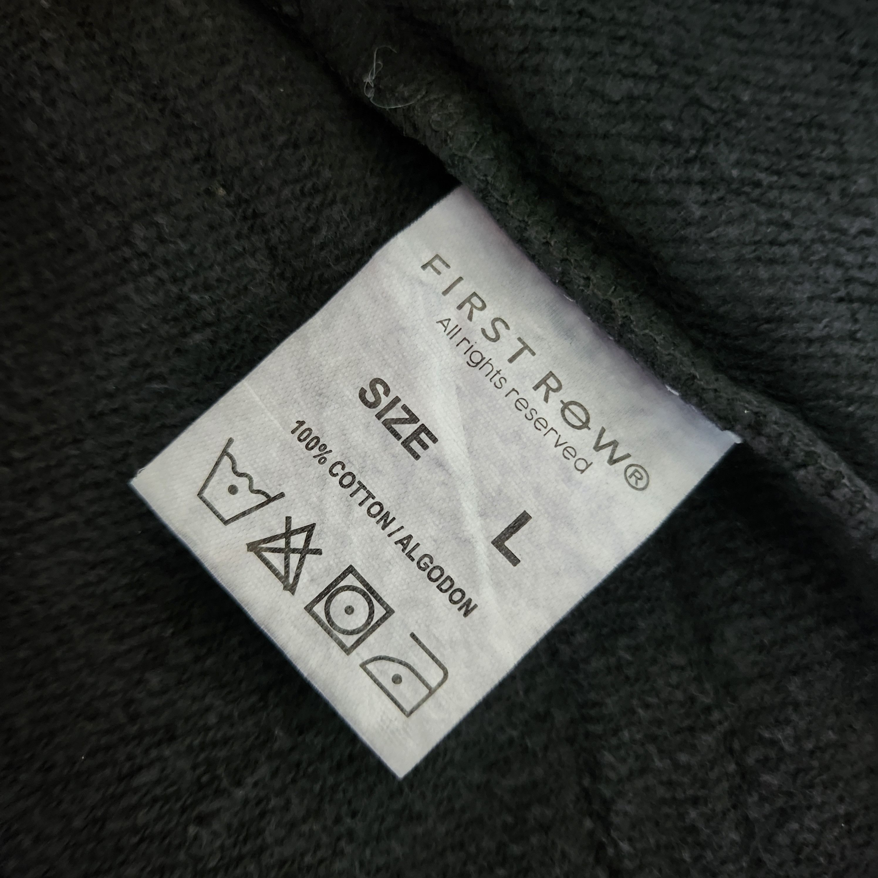 Other First Row Metallic Script Spray-Wash Zip-Up Hoodie Dark Grey Size US L / EU 52-54 / 3 - 16 Thumbnail