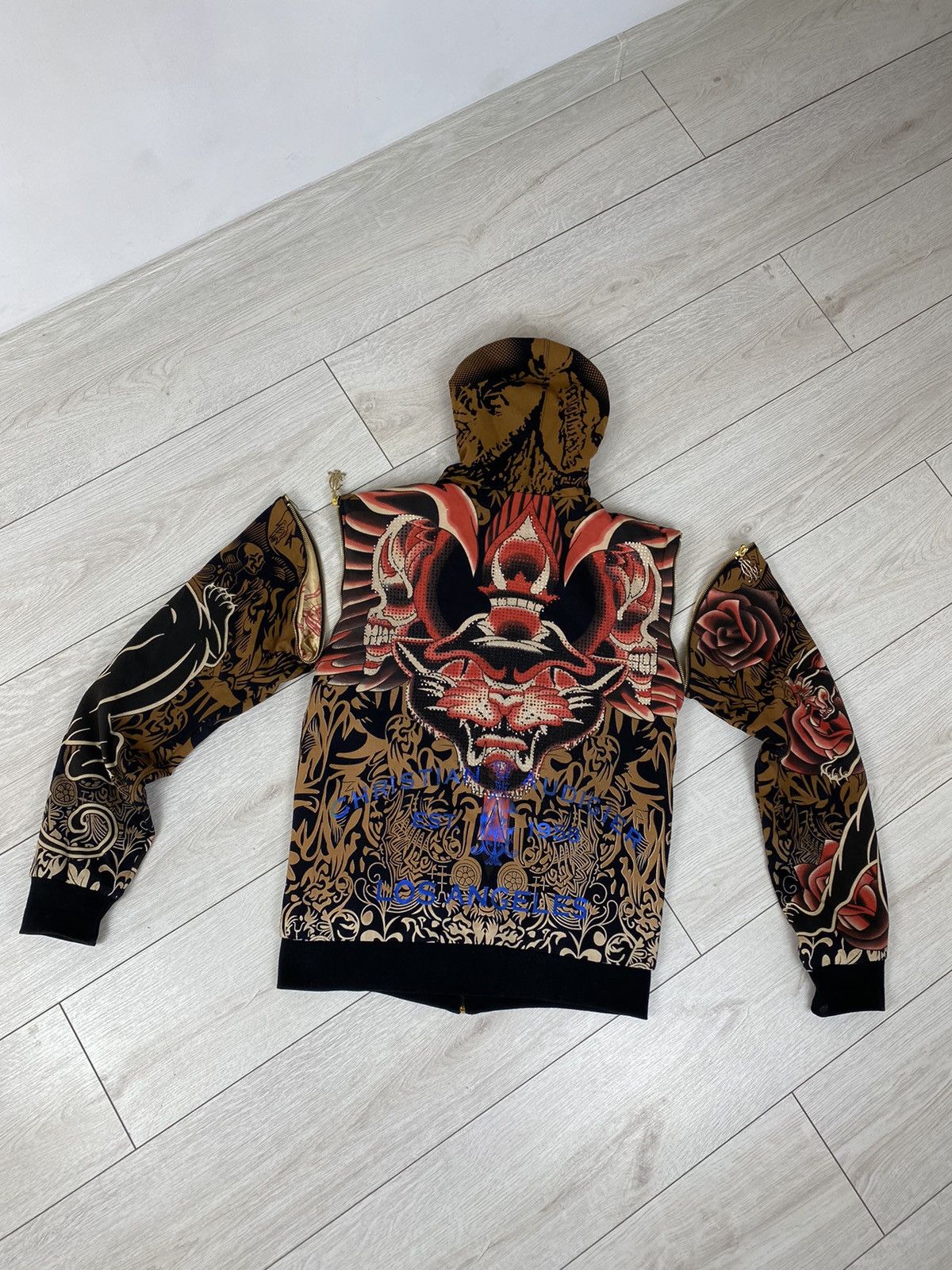 Christian Audigier × Japanese Brand Christian Audiger Y2k zip-hoodie size M Size US M / EU 48-50 / 2 - 14 Thumbnail
