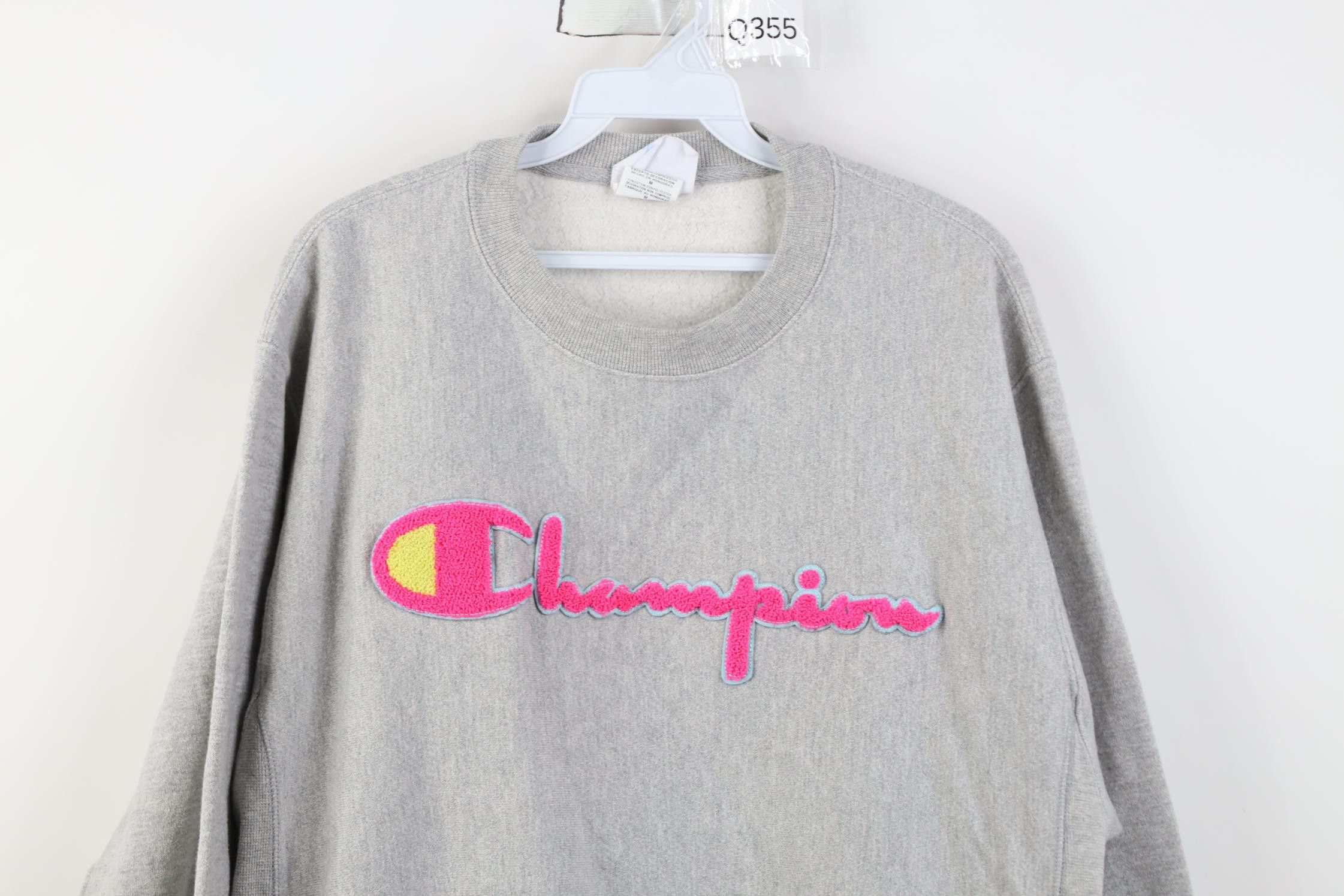 Champion Y2K Champion Reverse Weave Spell Felt Patch Heavy Sweatshirt Size M / US 6-8 / IT 42-44 - 2 Thumbnail