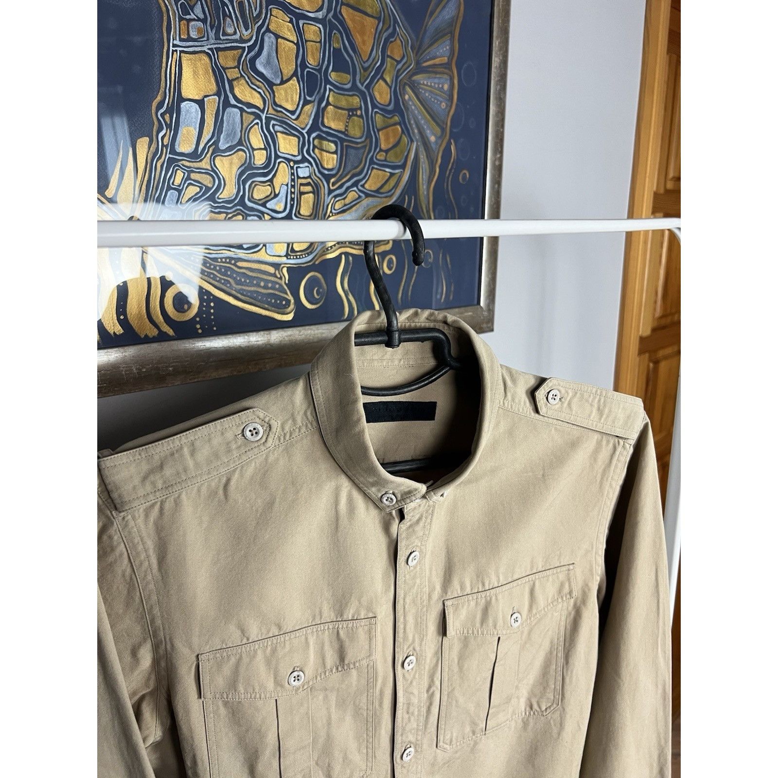 Burberry Prorsum RARE! Burberry Prorsum Men`s Beige Overshirt Jacket Size S Size US S / EU 44-46 / 1 - 9 Thumbnail