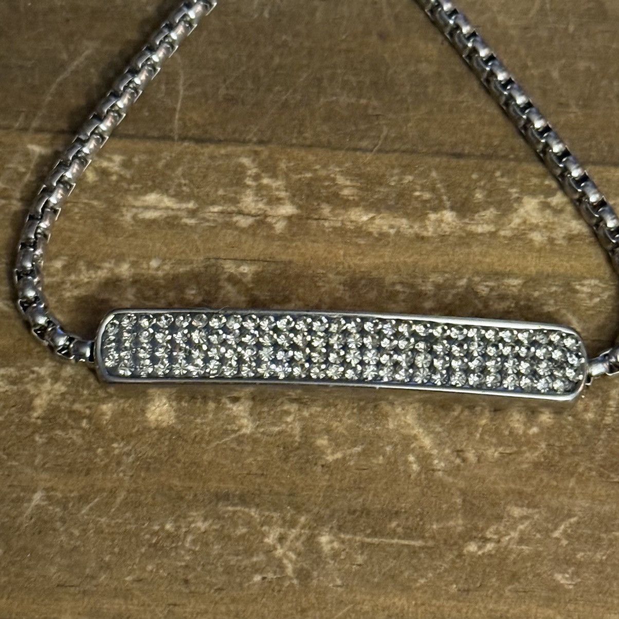 Other Stainless Steel pave bar bolo bracelet Size ONE SIZE - 5 Thumbnail