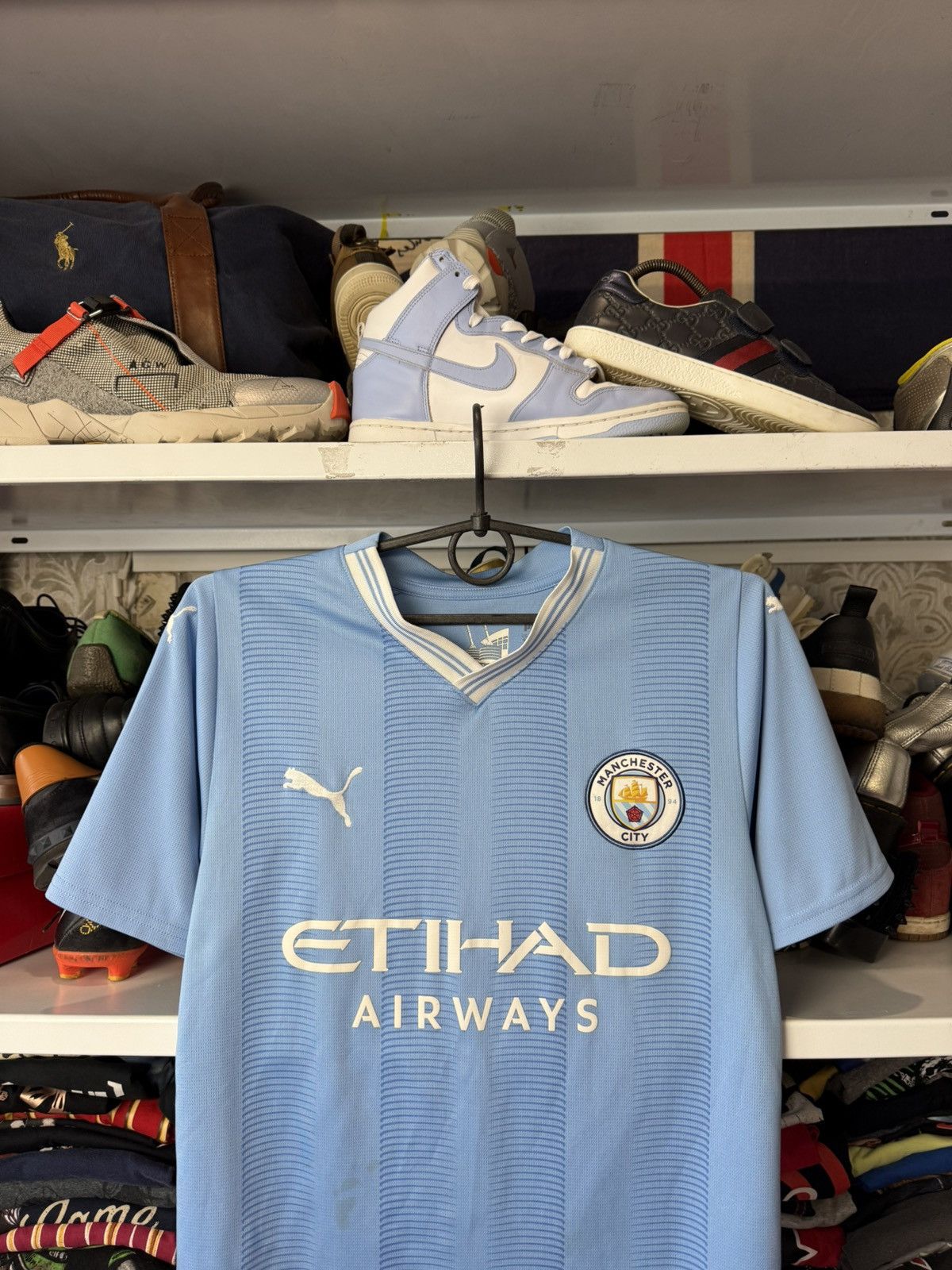 Puma Puma Mens Manchester City 2023 Home Jersey Soccer Blokecore Size US S / EU 44-46 / 1 - 22 Thumbnail