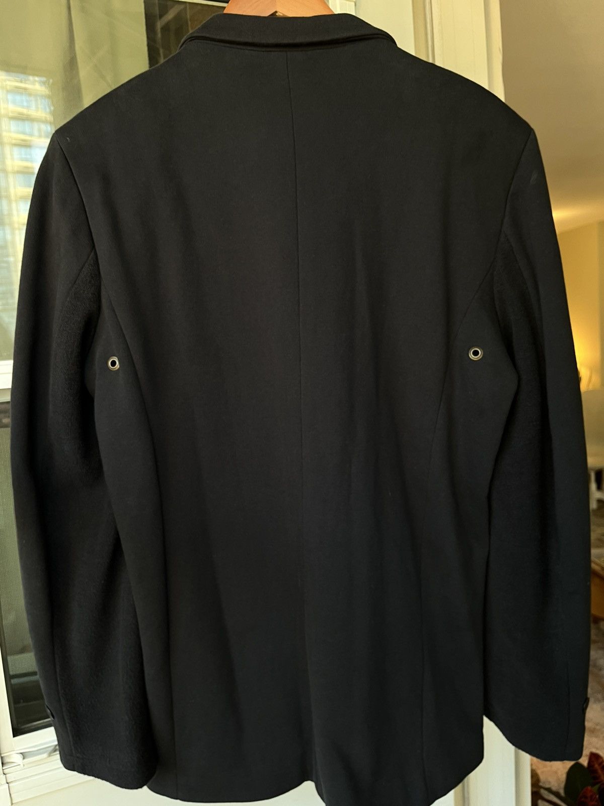 Other Senplo Black Cotton Knit Single-Button Sportscoat Size Large Size US L / EU 52-54 / 3 - 2 Thumbnail
