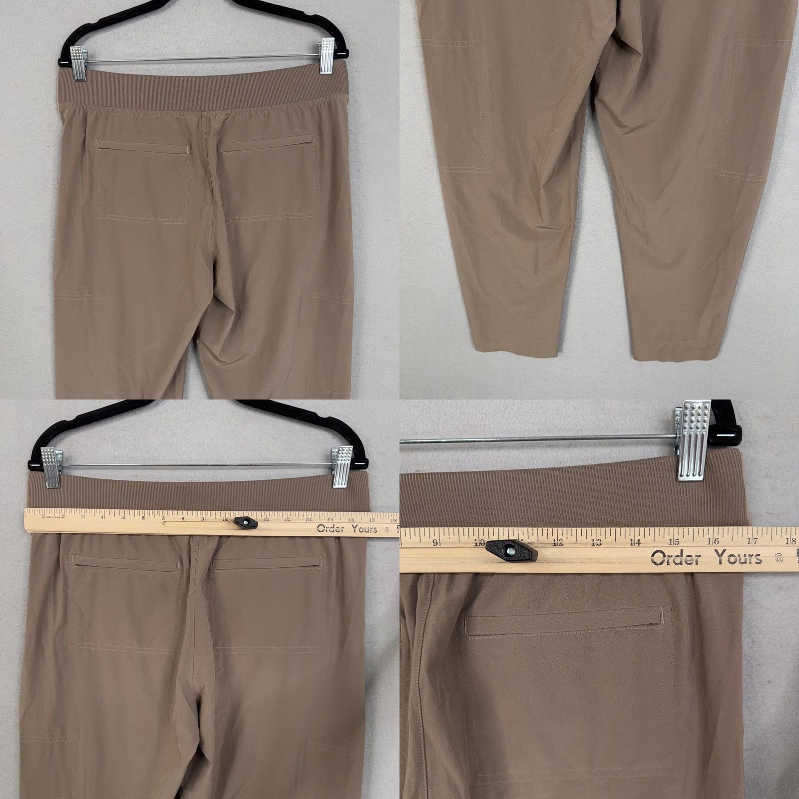 Athleta Athleta Pants Womens 4P Brown Cropped Relaxed Elastic Zip Pockets Hiking Travel - Women - 4P Petite - Cropped Fit - Athleisure Size 27" / US 4 / IT 40 - 8 Thumbnail