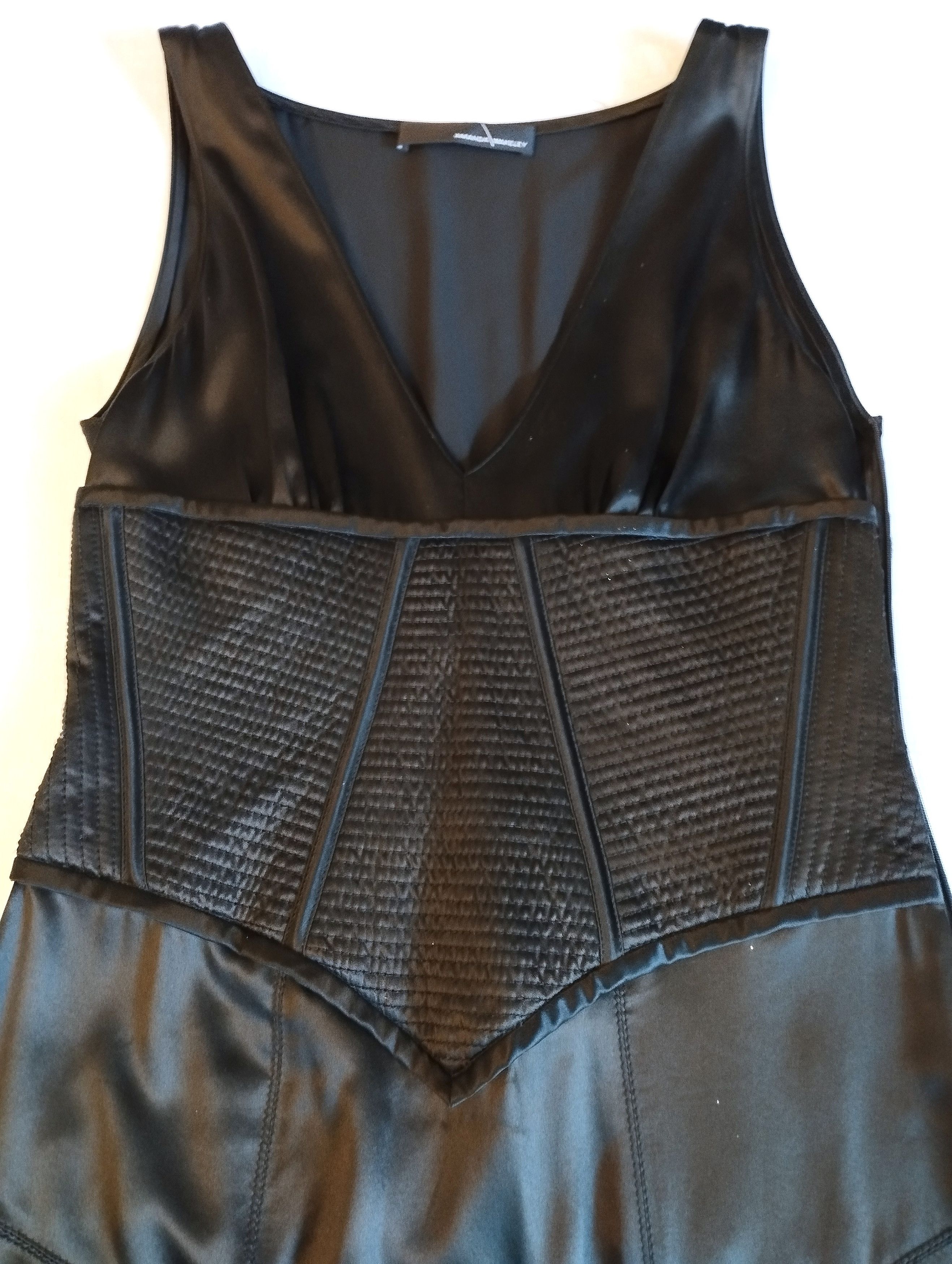 Designer Amanda Wakeley Robe Sculpturale Corset Soie T M/L Size M / US 6-8 / IT 42-44 - 4 Thumbnail