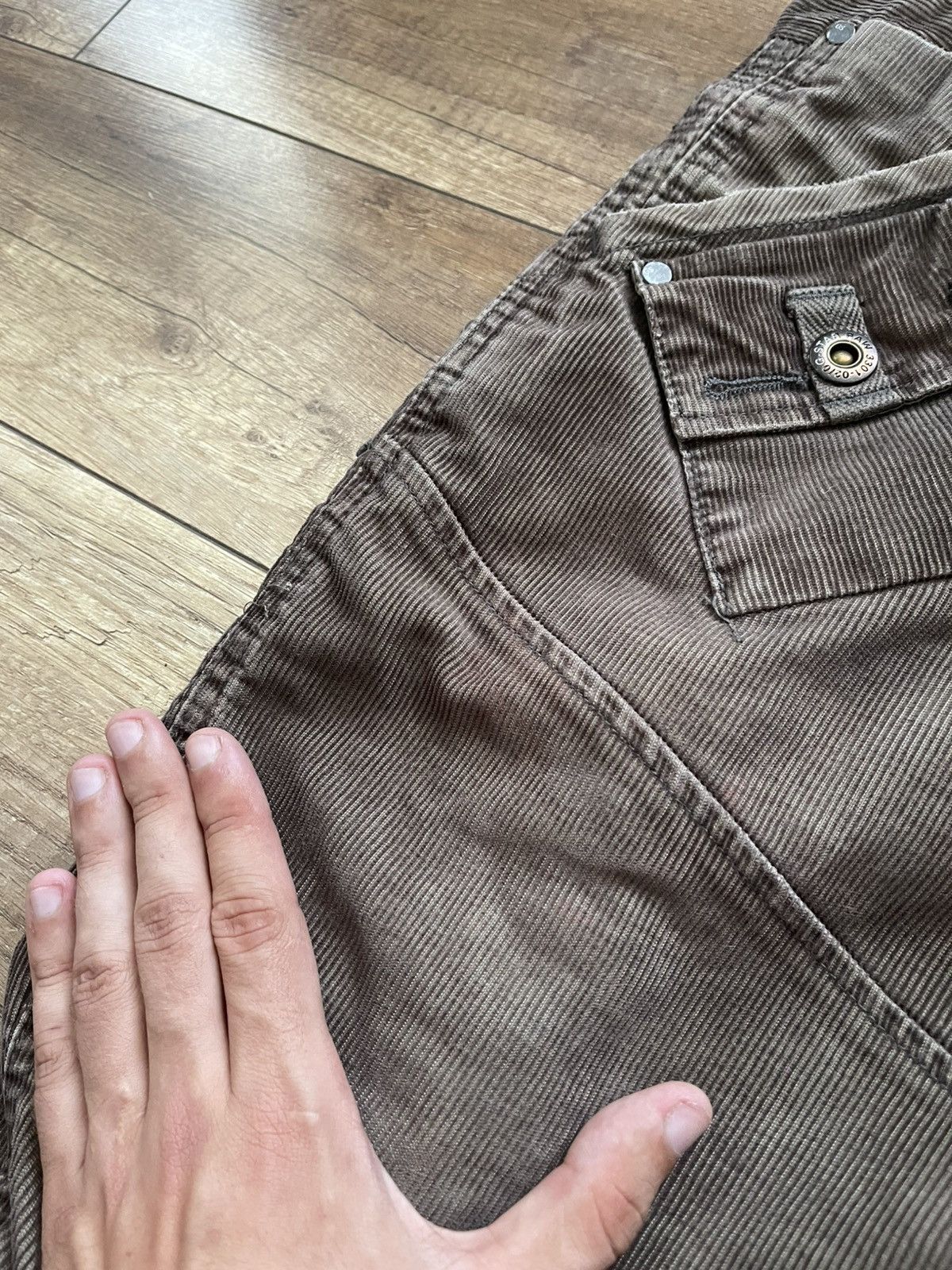 G-Star G Star Raw Vintage Cargo Velvet Pants Big Logo Size US 31 - 21 Thumbnail