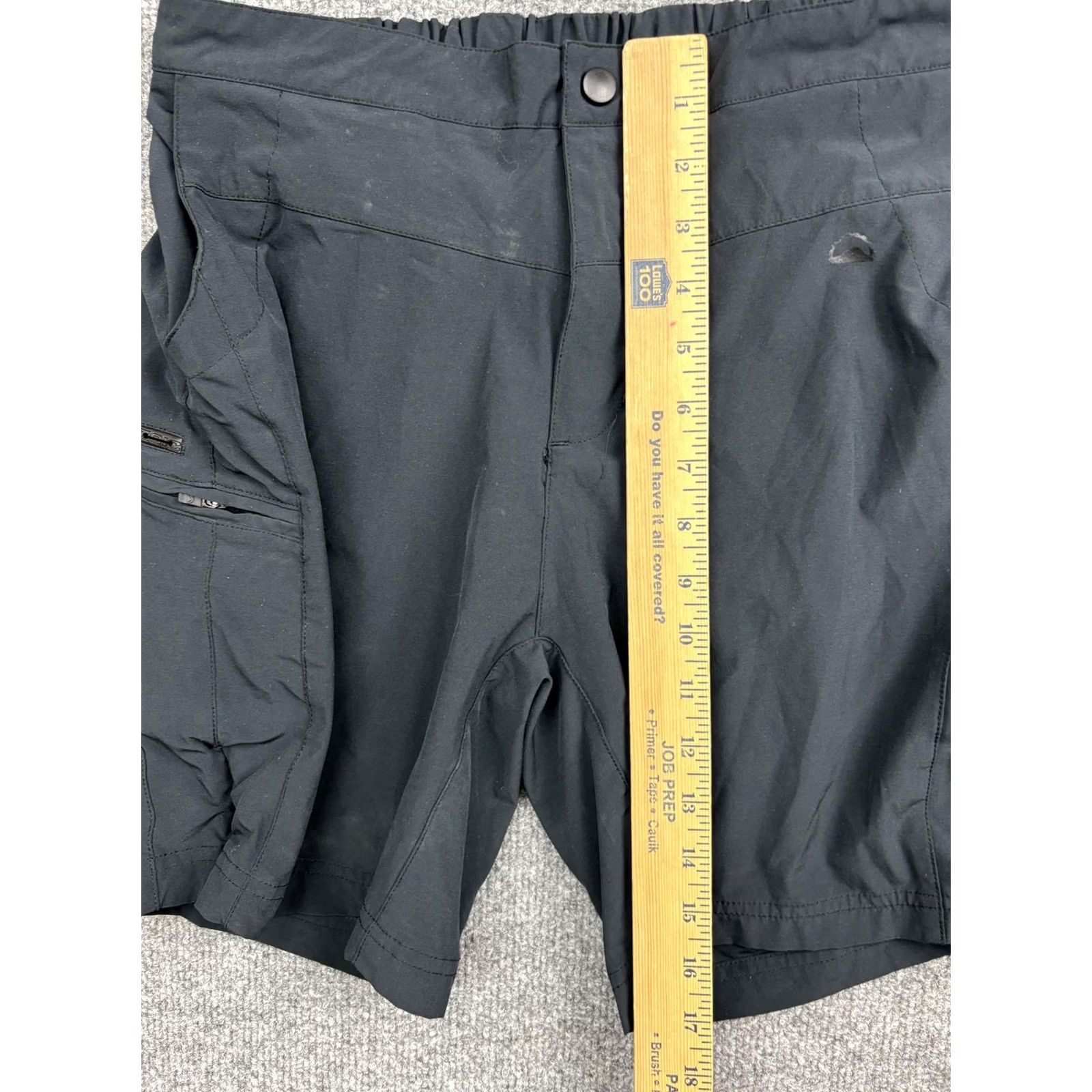 Vintage Zoic Mountain Bike MTB Shorts Mens M Black Stretch Zip Pockets Elastic Size US 31 - 4 Thumbnail