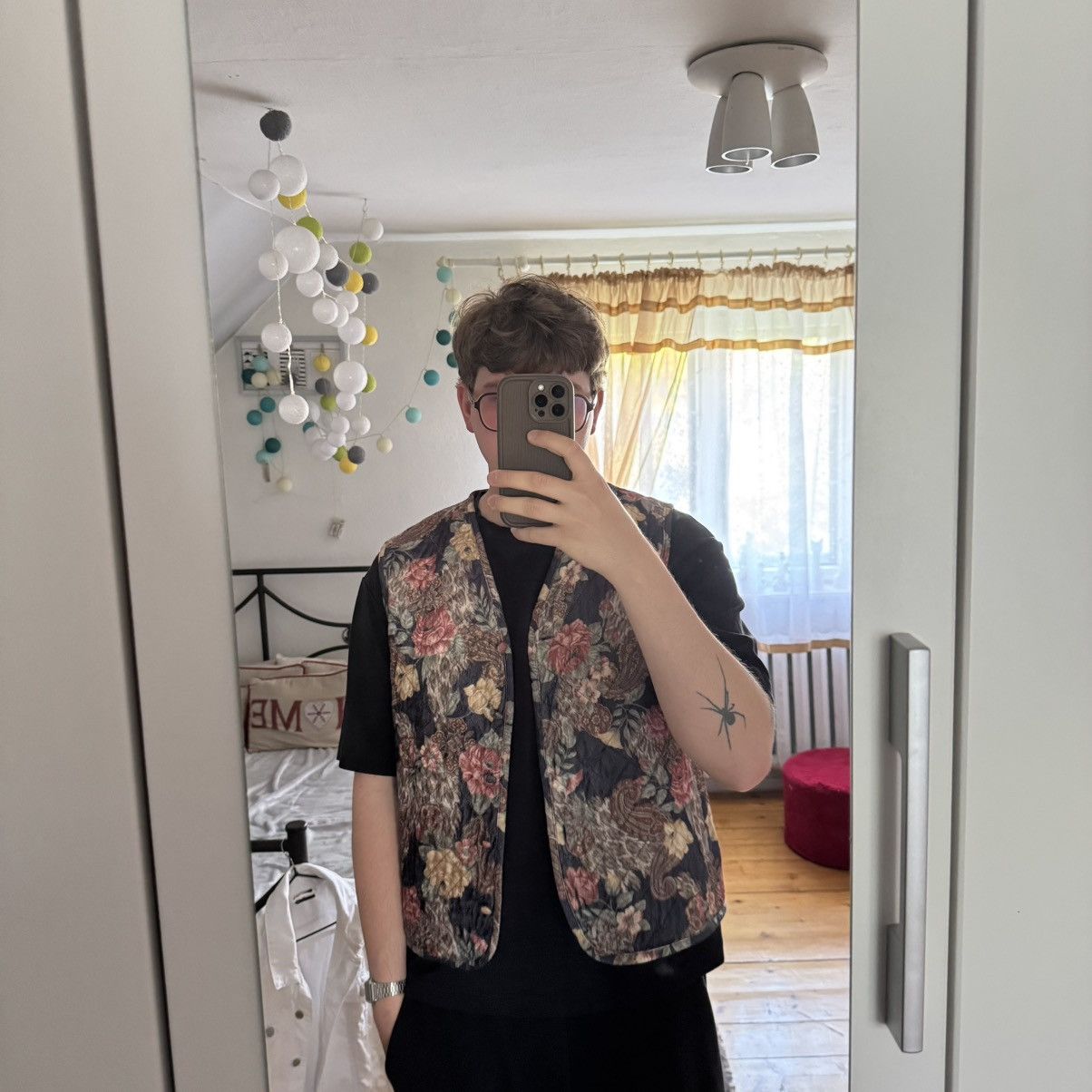 Acne Studios × Aime Leon Dore × Japanese Brand Vintage Quilted Vest Flowers Print ALD ACNE STUDIOS STYLE Size US L / EU 52-54 / 3 - 4 Thumbnail