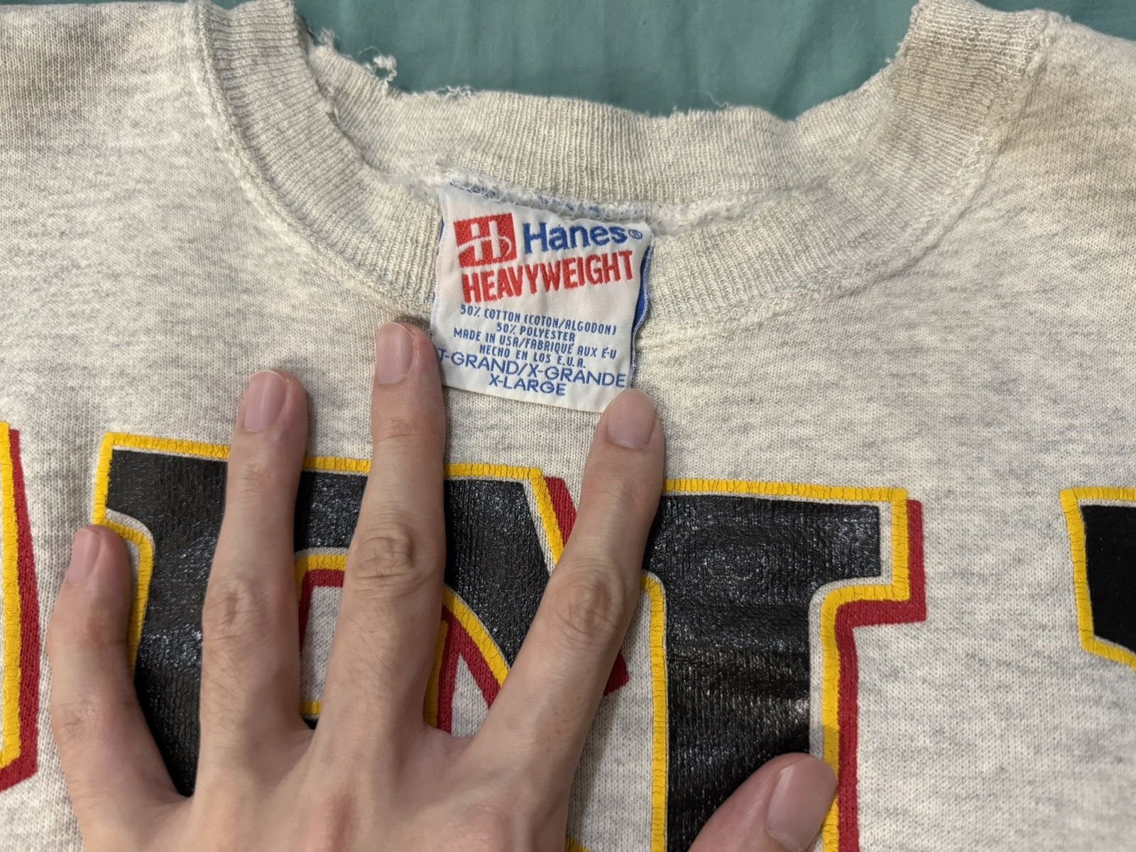 Vintage Vintage 90s NFL Pittsburgh Steelers 1996 Spellout Sweatshirt Size US XL / EU 56 / 4 - 11 Thumbnail