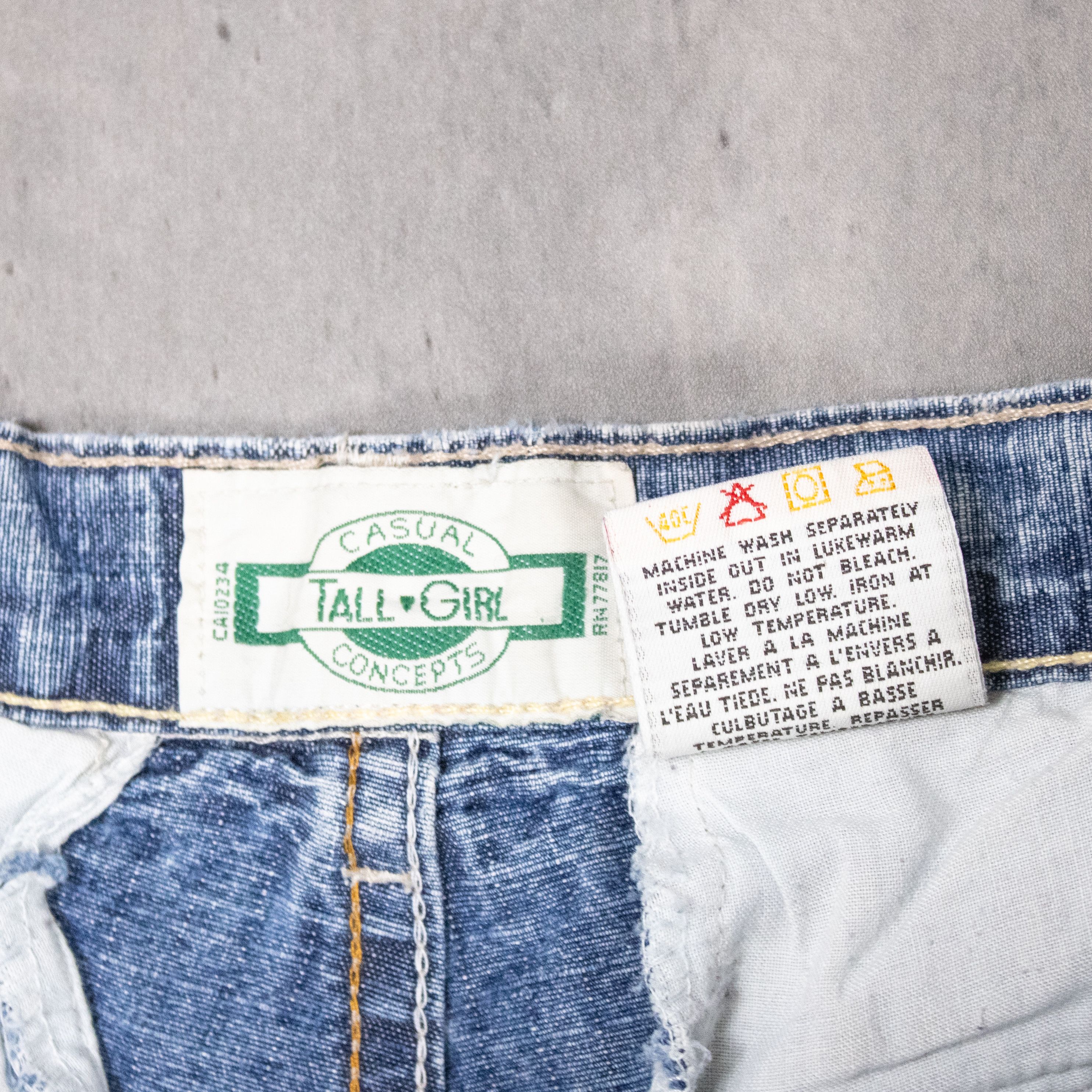 Japanese Brand Vintage 1990's Tall Girl Baggy Relax Fit Denim Pant's Size US 28 / EU 44 - 12 Thumbnail