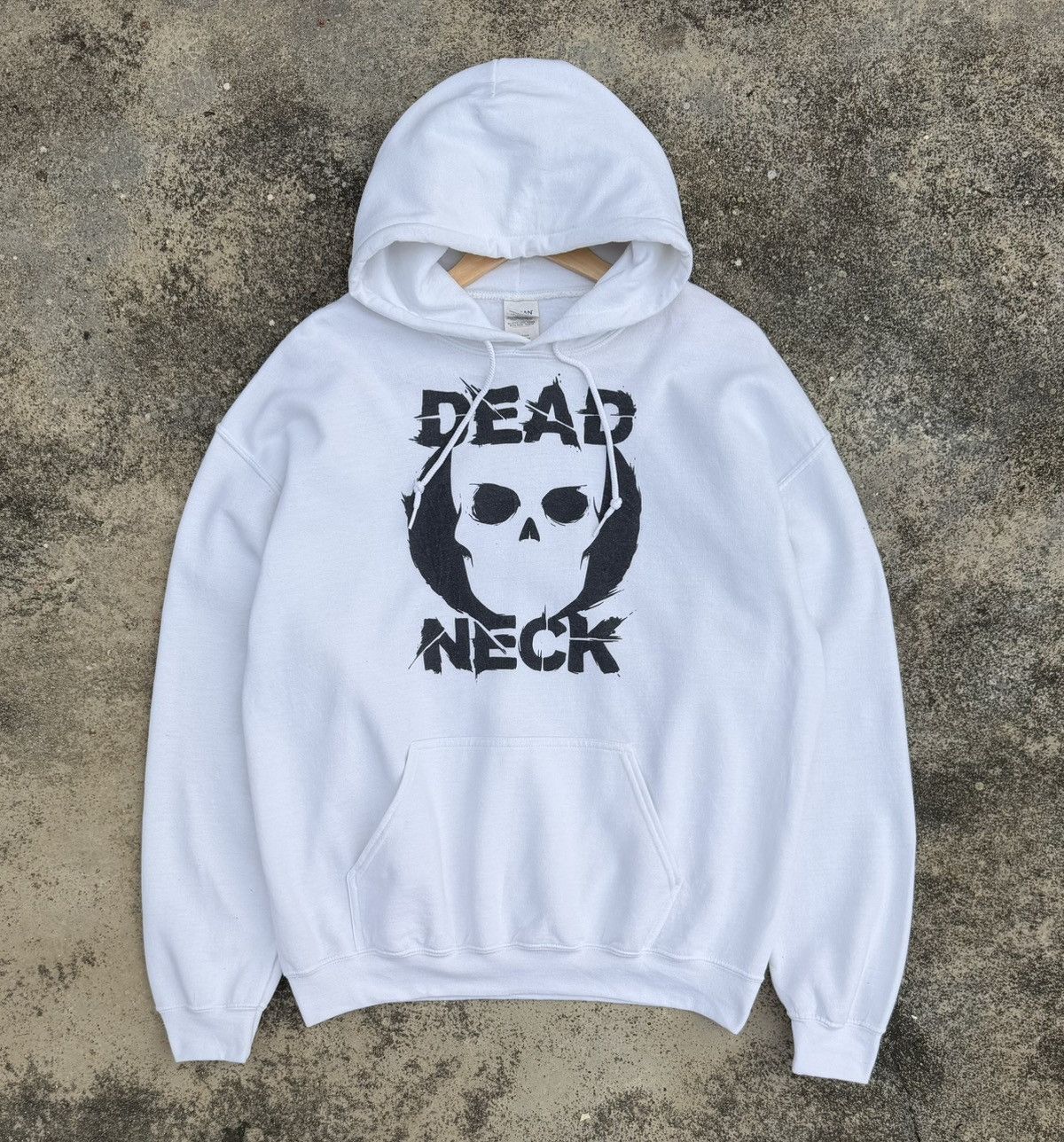 Vintage Vintage Style Gildan Hoodie Dead Neck Skull Size US L / EU 52-54 / 3 - 1 Thumbnail