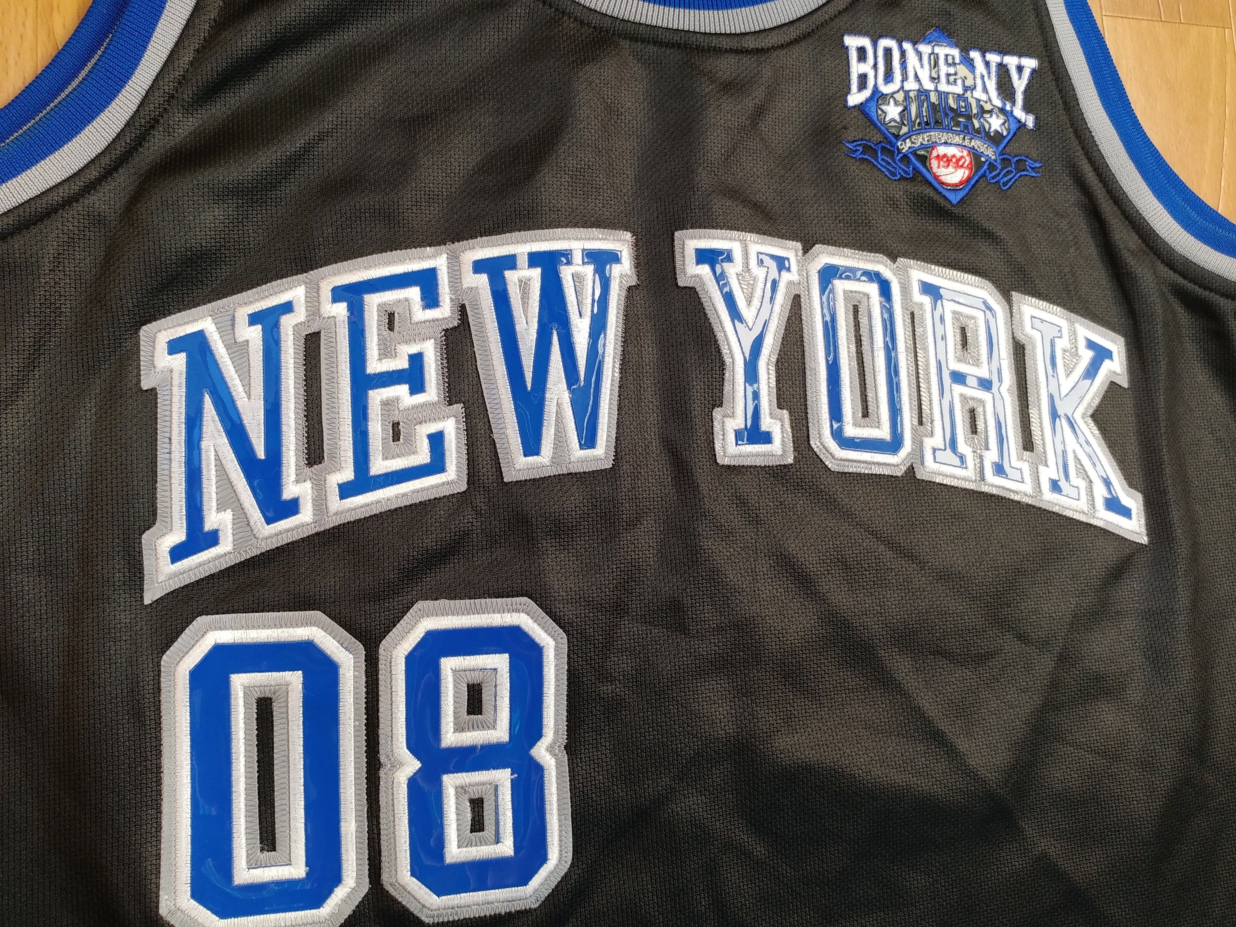 Vintage New York jersey, vintage Bone NY t-shirt, NYC basketball L Size US L / EU 52-54 / 3 - 6 Thumbnail
