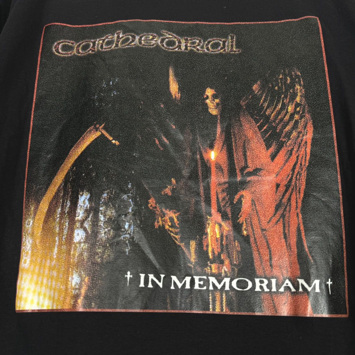 Band Tees Vintage 1999 Cathedral In Memoriam Album Euro T Shirt Size US XL / EU 56 / 4 - 4 Thumbnail