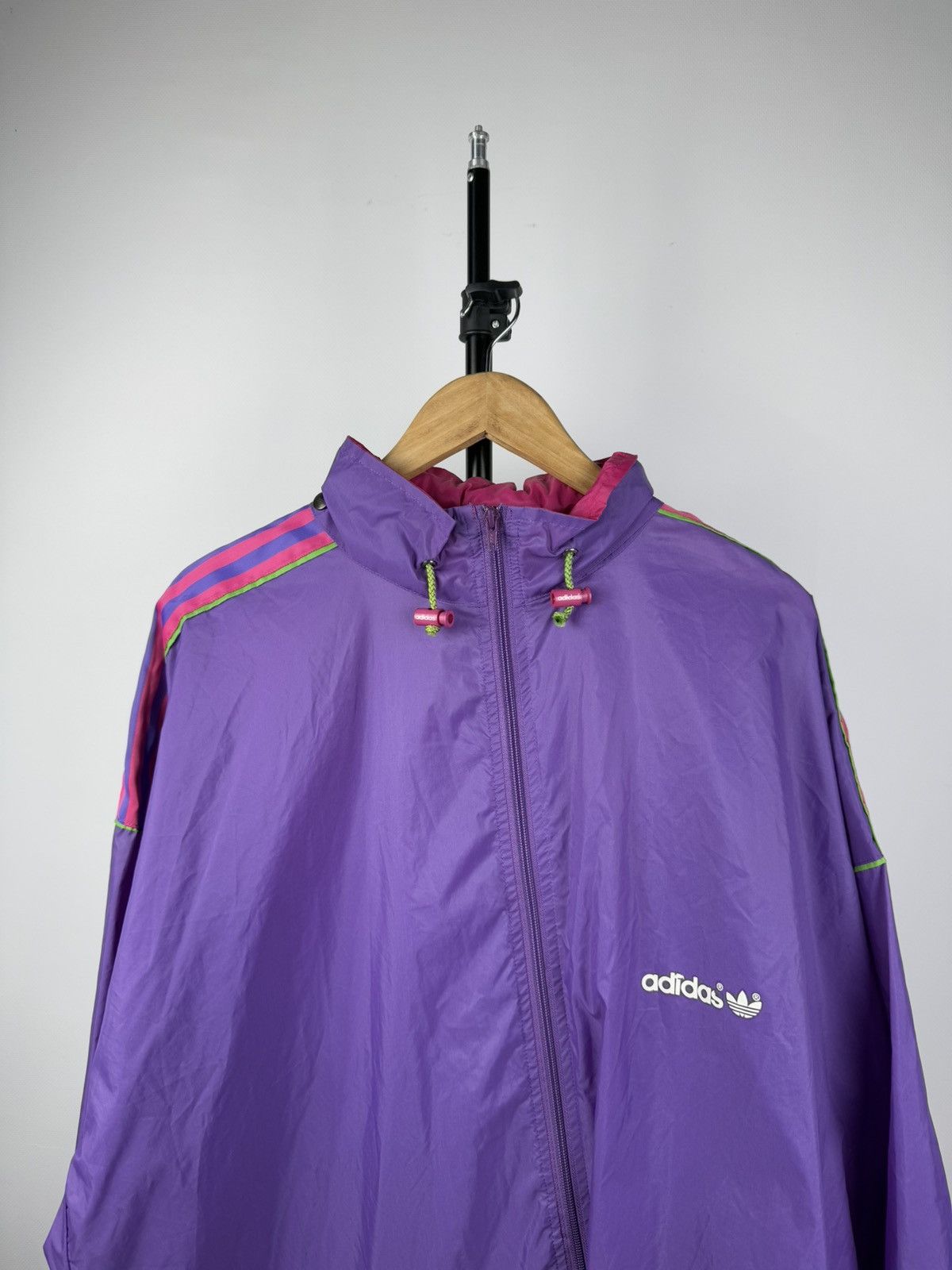 Adidas × Vintage 🔥 Rare 70-80s Vintage Adidas Raincoat Jacket Transforms Bag Size US XL / EU 56 / 4 - 2 Thumbnail