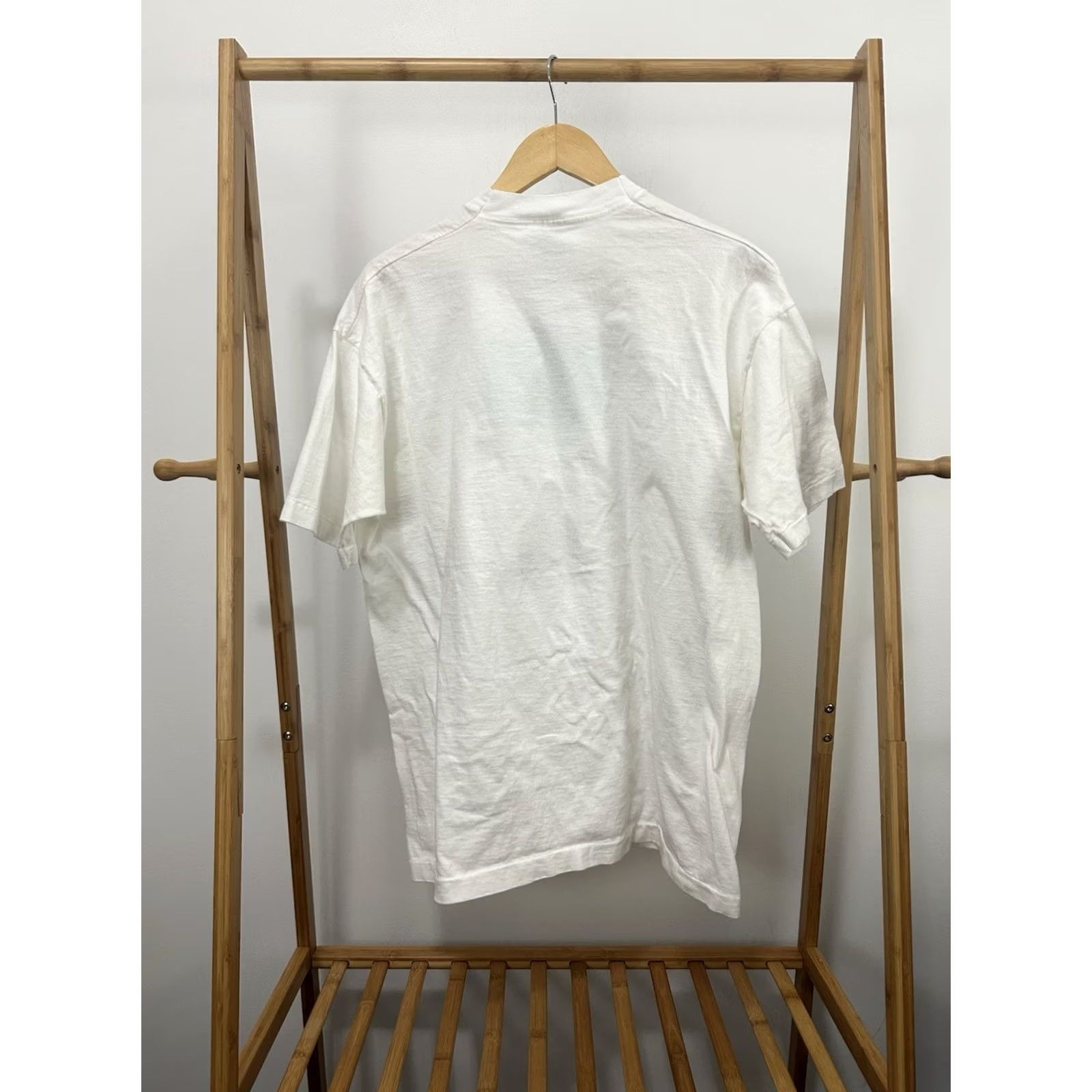 Fruit Of The Loom VTG 90s Buddhism T-Shirt 2XL Men White Nike? Size US XXL / EU 58 / 5 - 2 Thumbnail