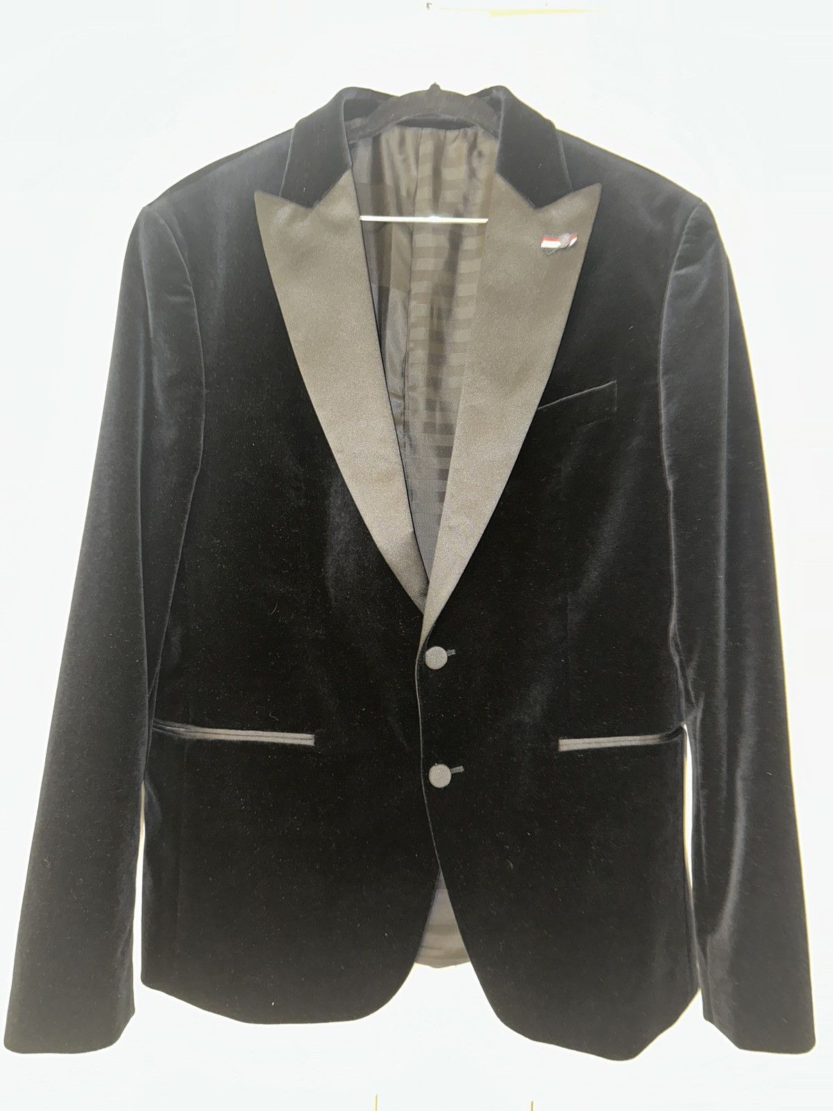 Tommy Hilfiger Tommy Hilfiger Flex Velvet Tuxedo Suit 44 Size 44R - 3 Thumbnail