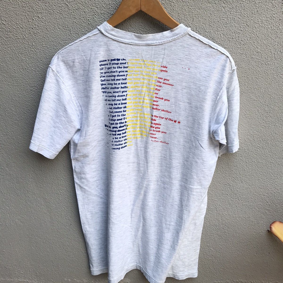 Band Tees Vintage rare HELTER SKELTER lyric tee punk Size US M / EU 48-50 / 2 - 3 Thumbnail