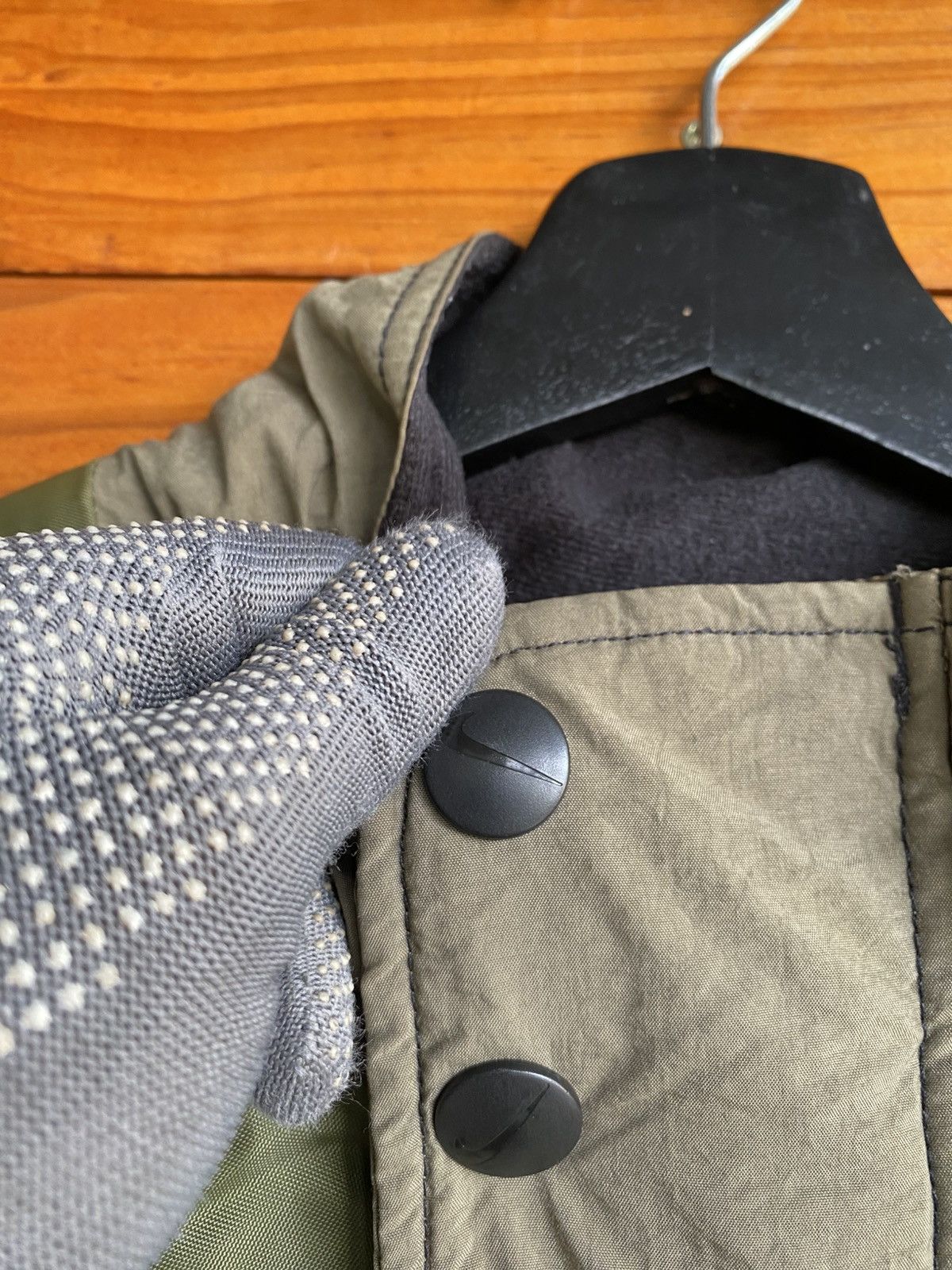 Nike Vintage Nike Two-Tone Quilted Insulated Olive Green & Khaki Size US XL / EU 56 / 4 - 13 Thumbnail
