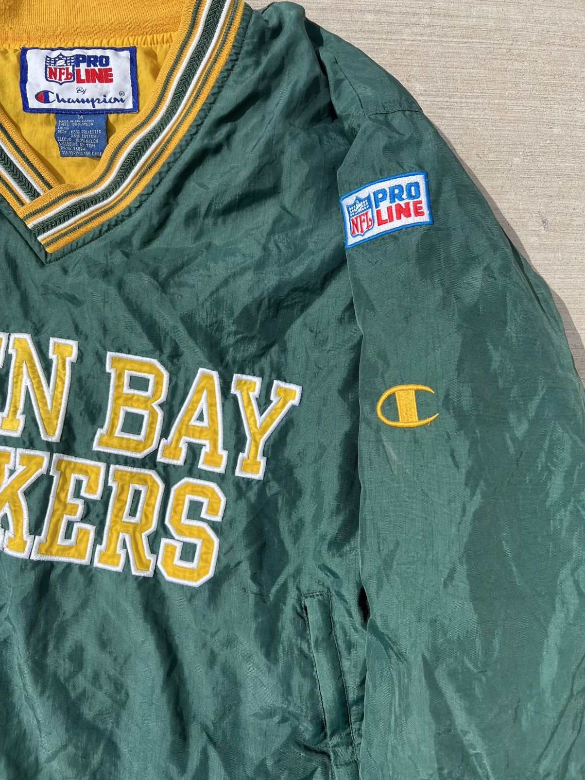 Champion Vintage Green Bay Packers Windbreaker Size US M / EU 48-50 / 2 - 3 Thumbnail