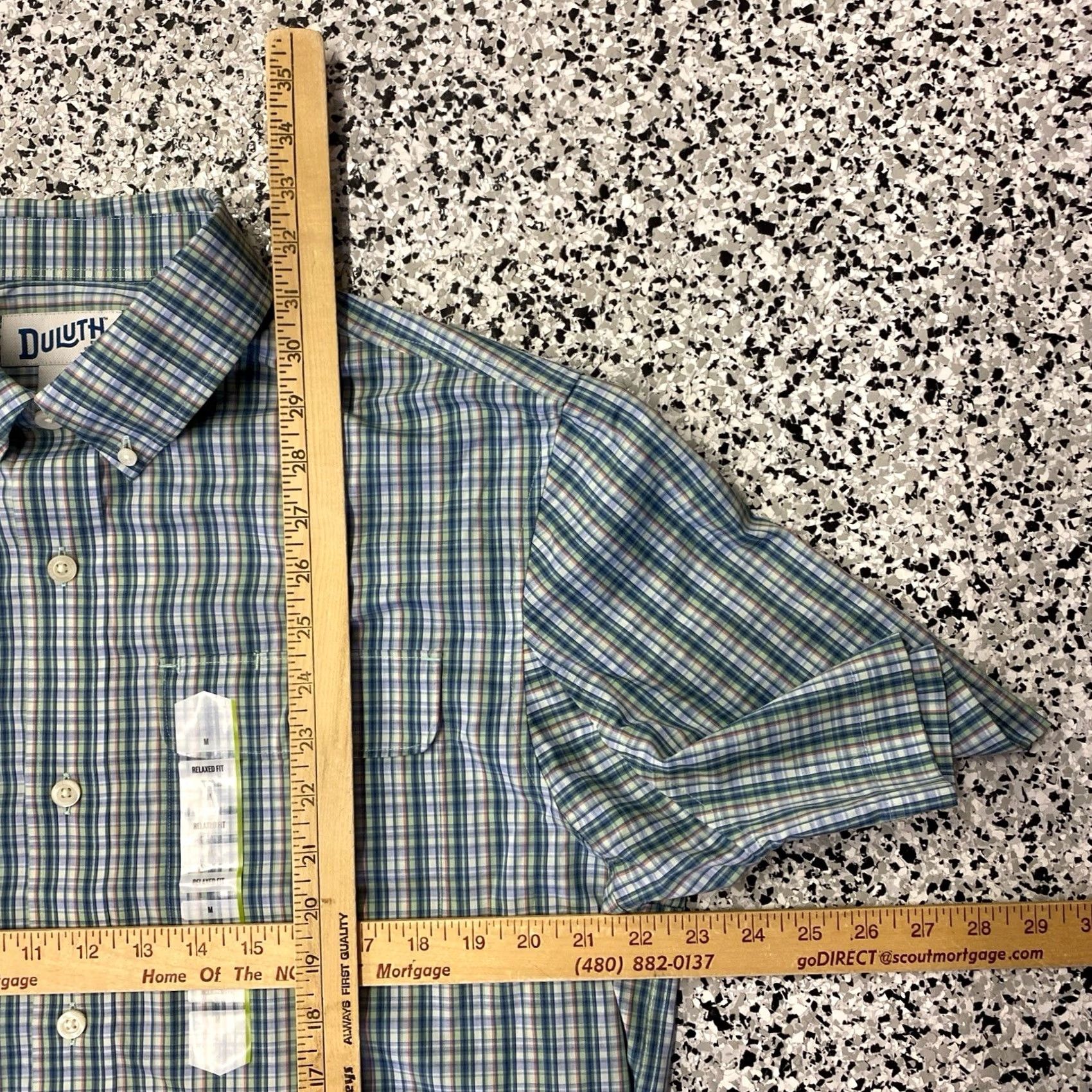 Vintage Duluth Men Cool Max Wrinkle Fighter Short Sleeve Button-Up Shirt Medium Blue NWT Size US 31 - 3 Thumbnail
