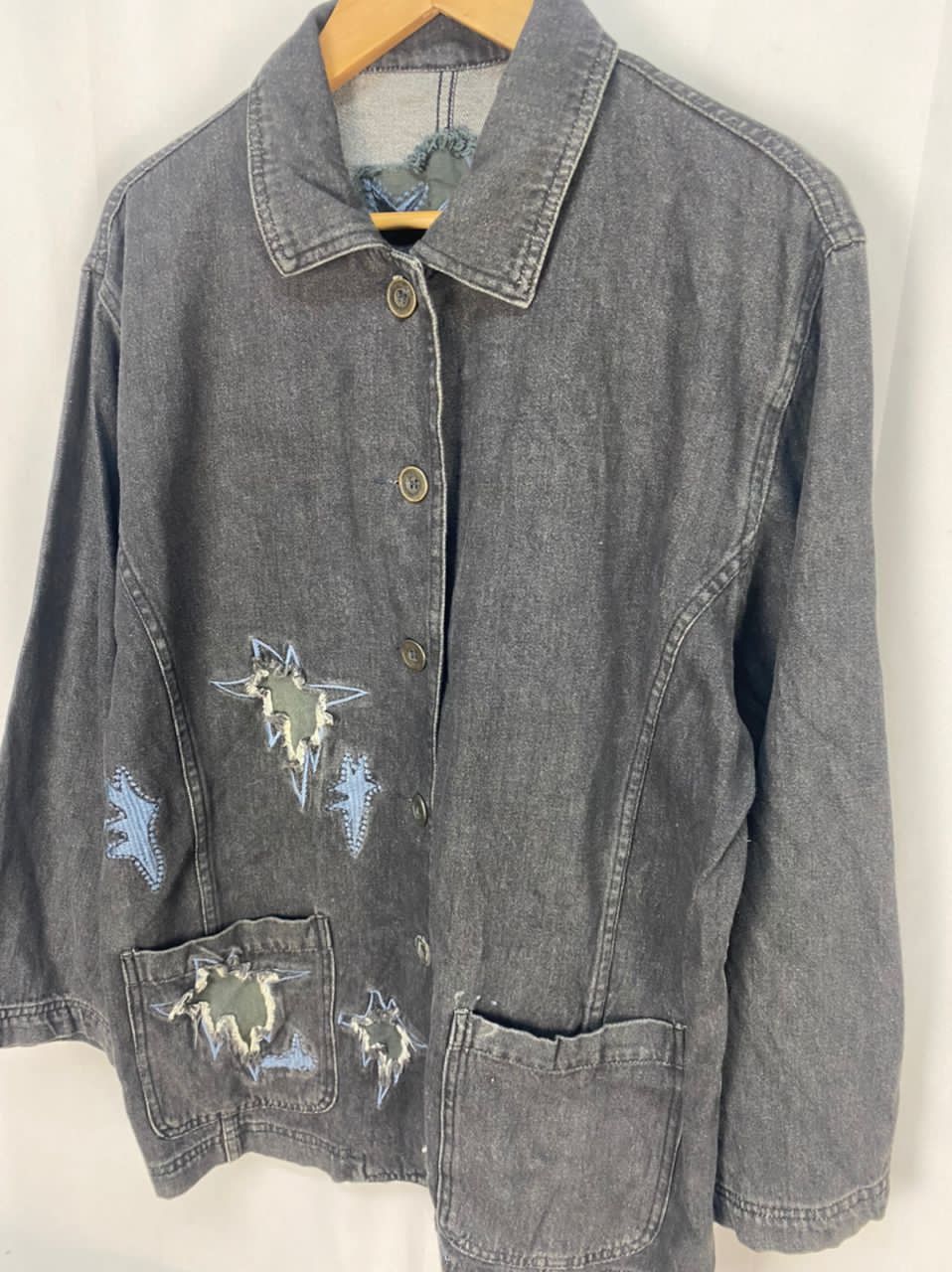 Other Onores button up distressed denim jacket Size M / US 6-8 / IT 42-44 - 3 Thumbnail