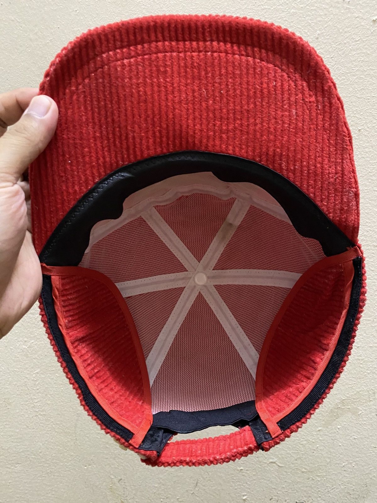 Marlboro × Yamaha Vintage RARE Yamaha Racing Team Corduroy w Ear Flap Hat Size ONE SIZE - 5 Thumbnail