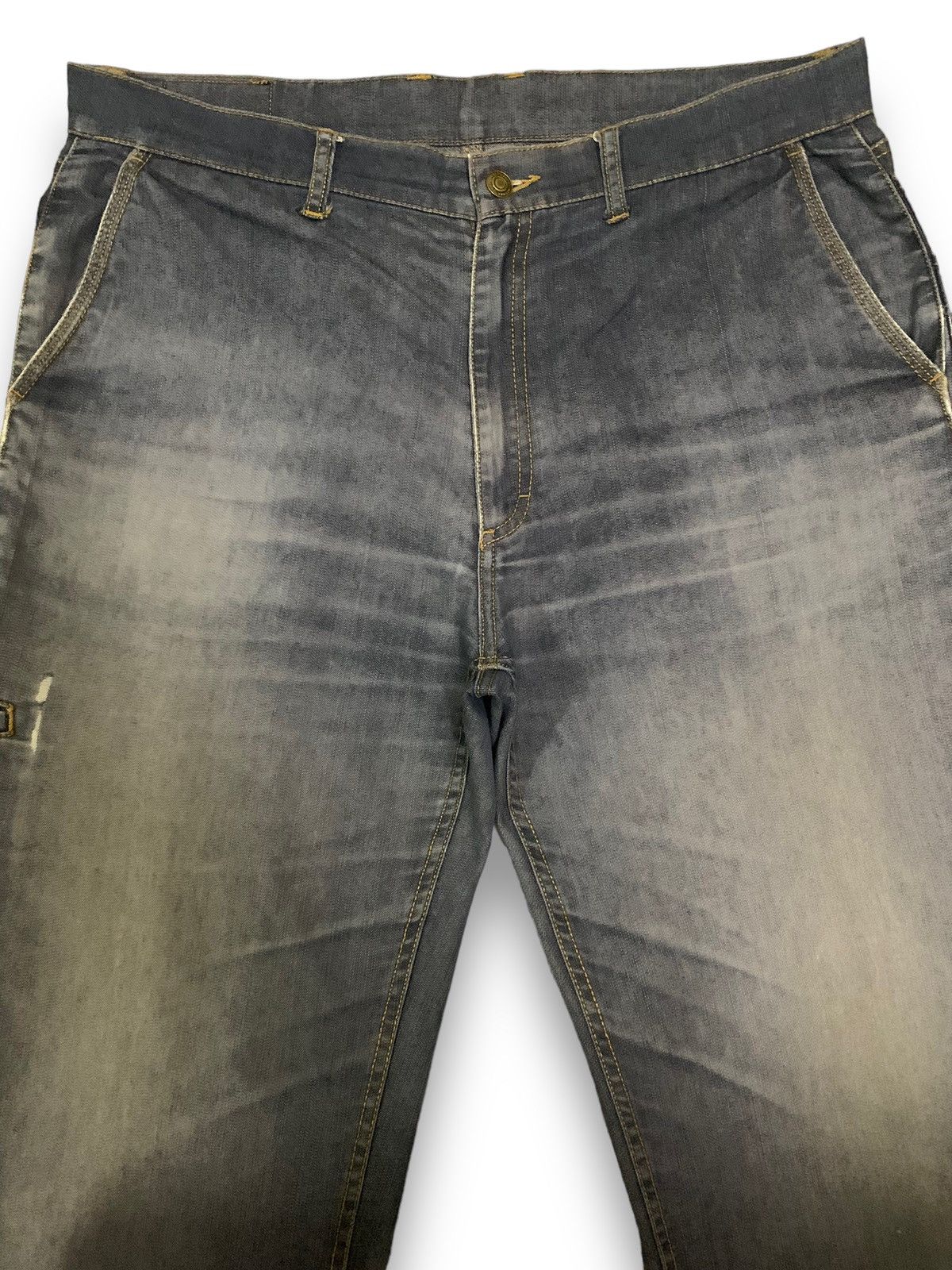 Japanese Brand Vintage Comme Le Vent Multi-pockets Baggy Carpenter Jeans Size US 34 / EU 50 - 4 Thumbnail
