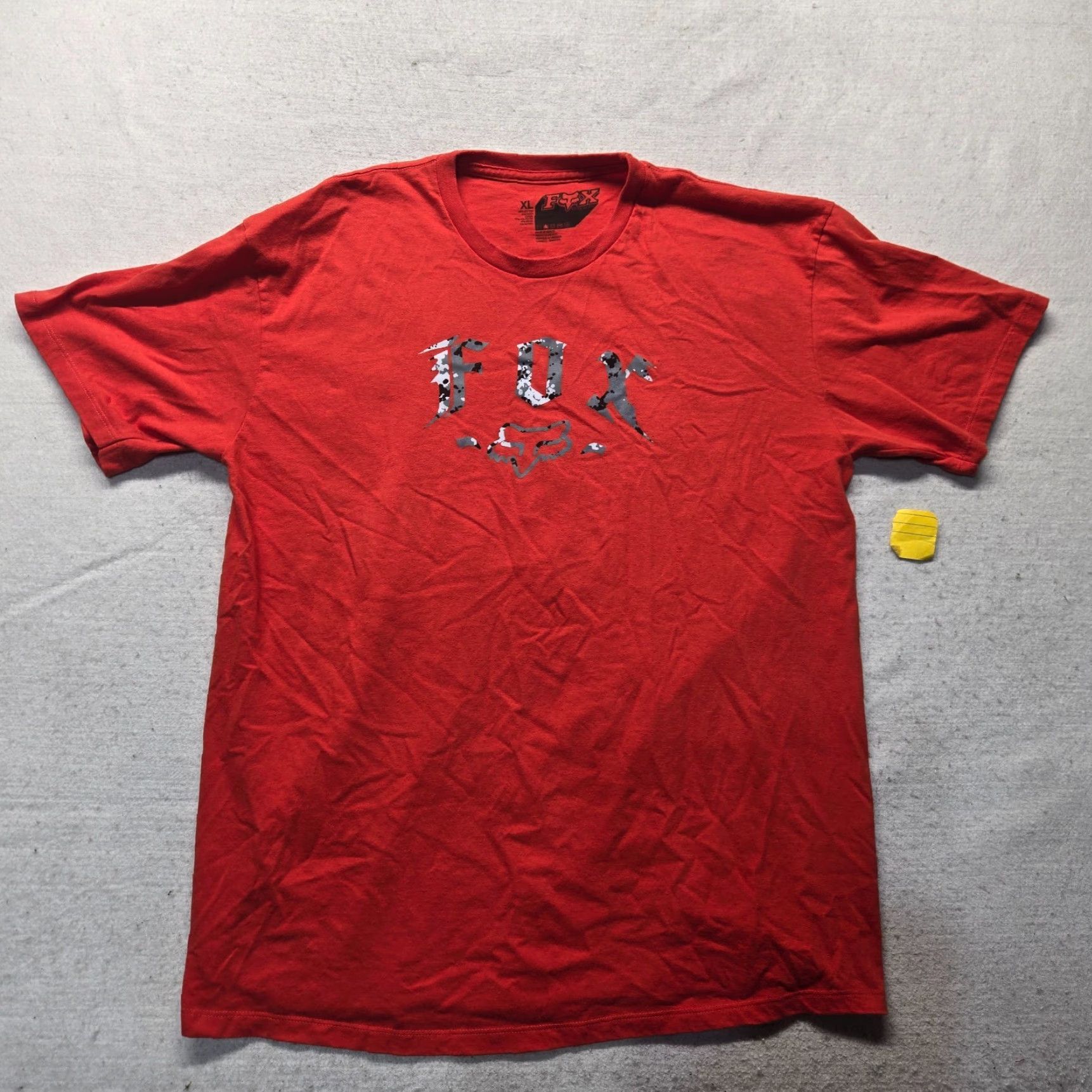 Fox Racing Fox Racing T-Shirt Men's XL Red Short Sleeve Cotton Racing American 2020s Size US XL / EU 56 / 4 - 2 Thumbnail