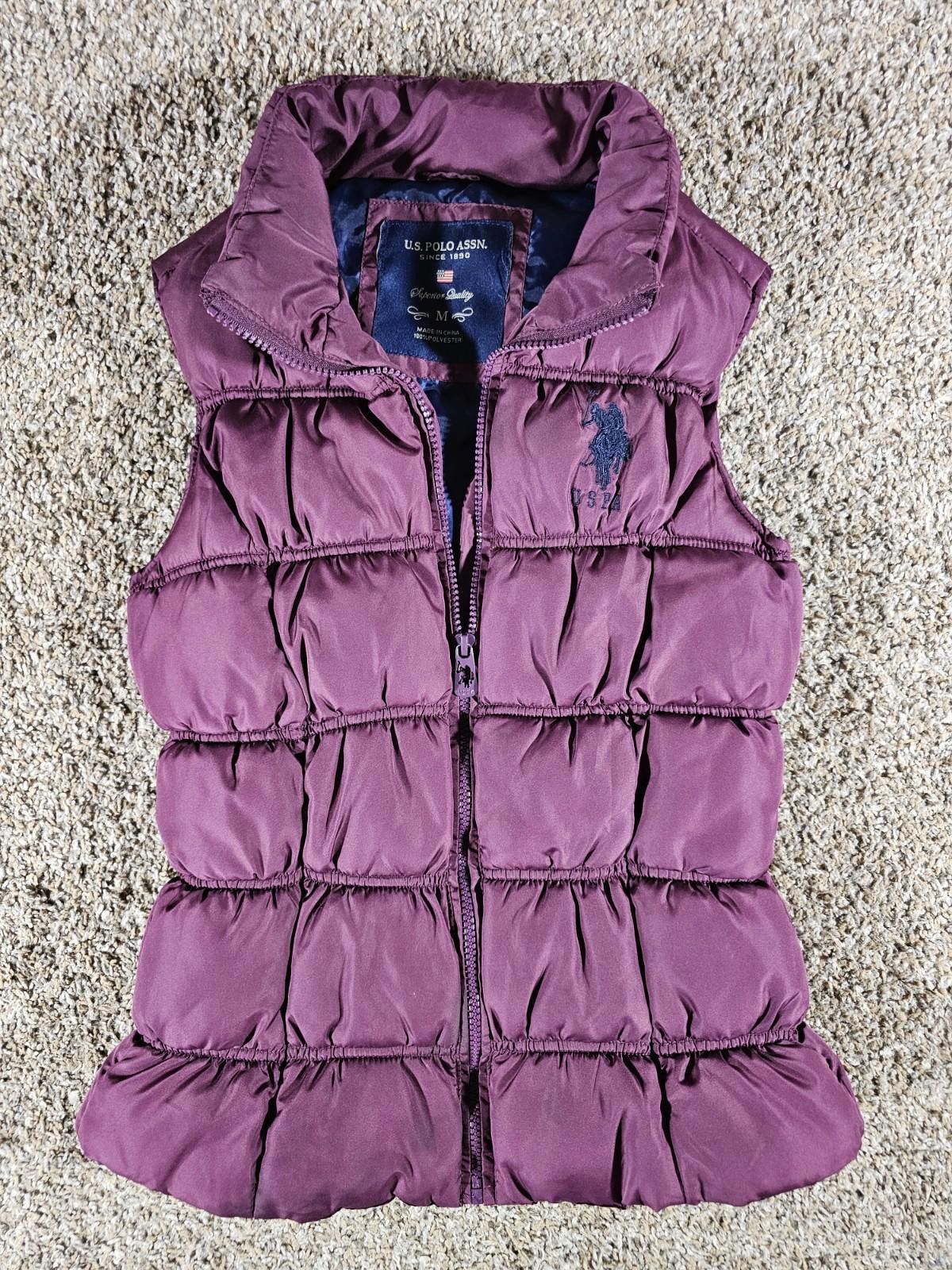 U.S. Polo Assn. USPA U.S. Polo purple puffer vest M Size M / US 6-8 / IT 42-44 - 1 Thumbnail