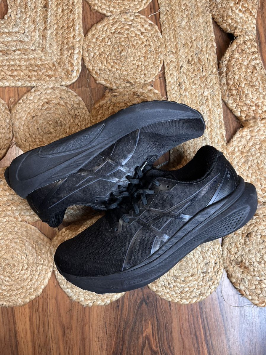 Asics × Japanese Brand Asics Gel- Kayano 30 smart all black runners cushion kiko Size US 10.5 / EU 43-44 - 1 Thumbnail