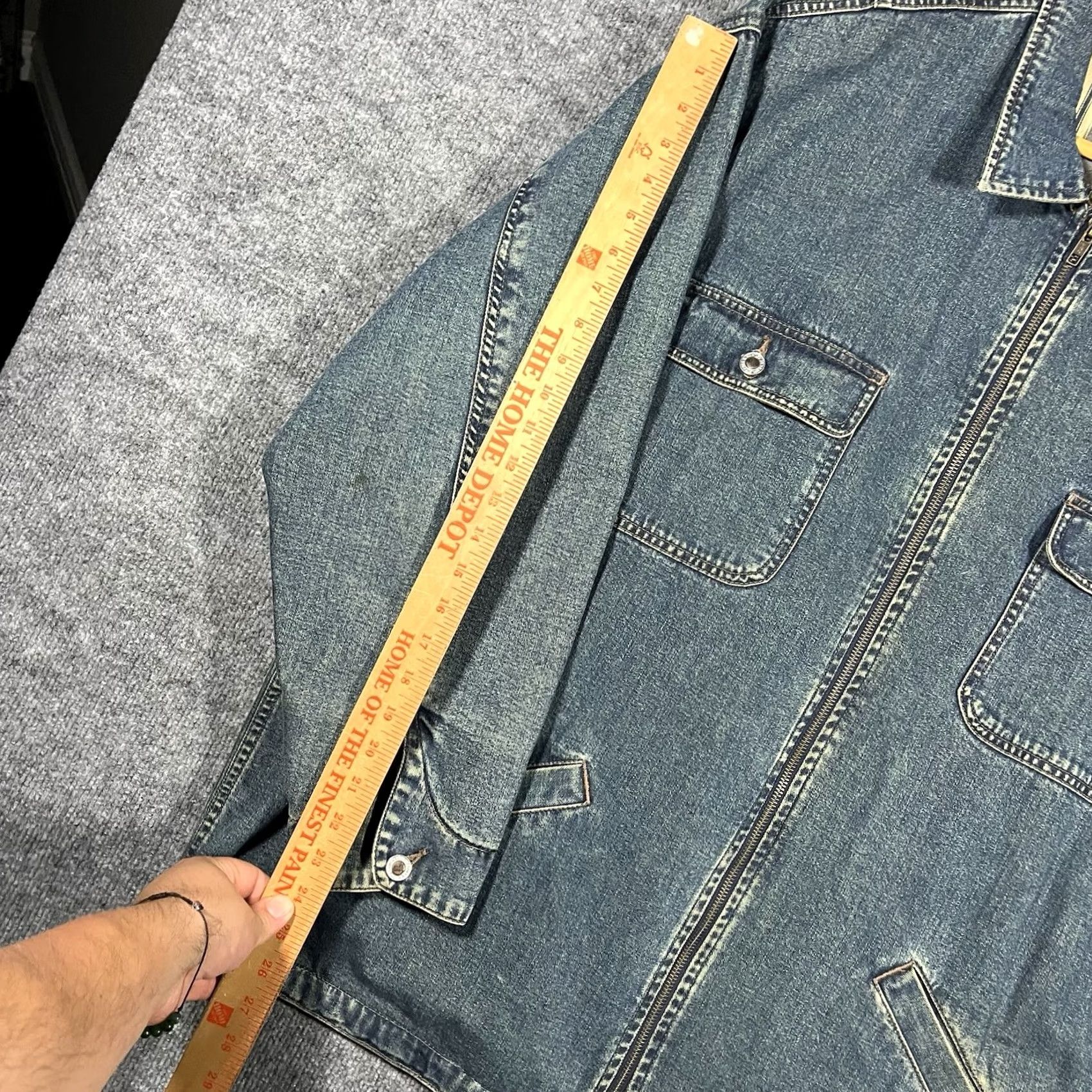 Levi's VINTAGE Levi's Trucker Jacket Lined Denim Jacket Men XL Blue Jeans Coat Size US 36 / EU 52 - 8 Thumbnail