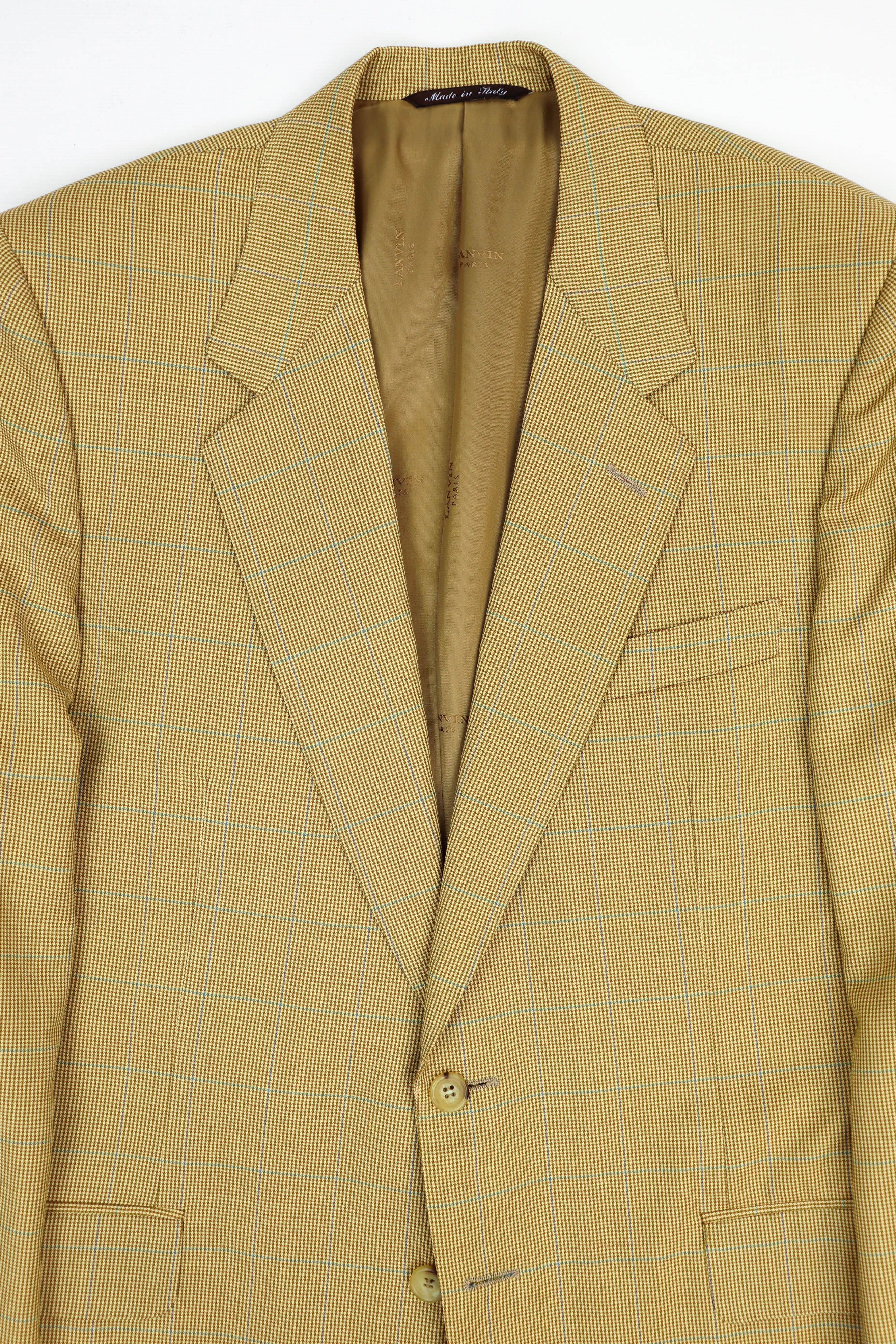 Lanvin Lanvin Paris Vintage Houndstooth Sport Coat Blazer Jacket Size 50R - 3 Thumbnail
