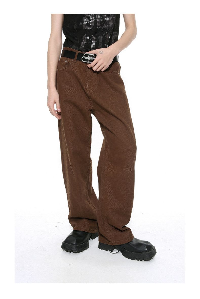 Japanese Brand × Jean Japanese solid color simple straight loose basic jeans Size US 32 / EU 48 - 3 Thumbnail