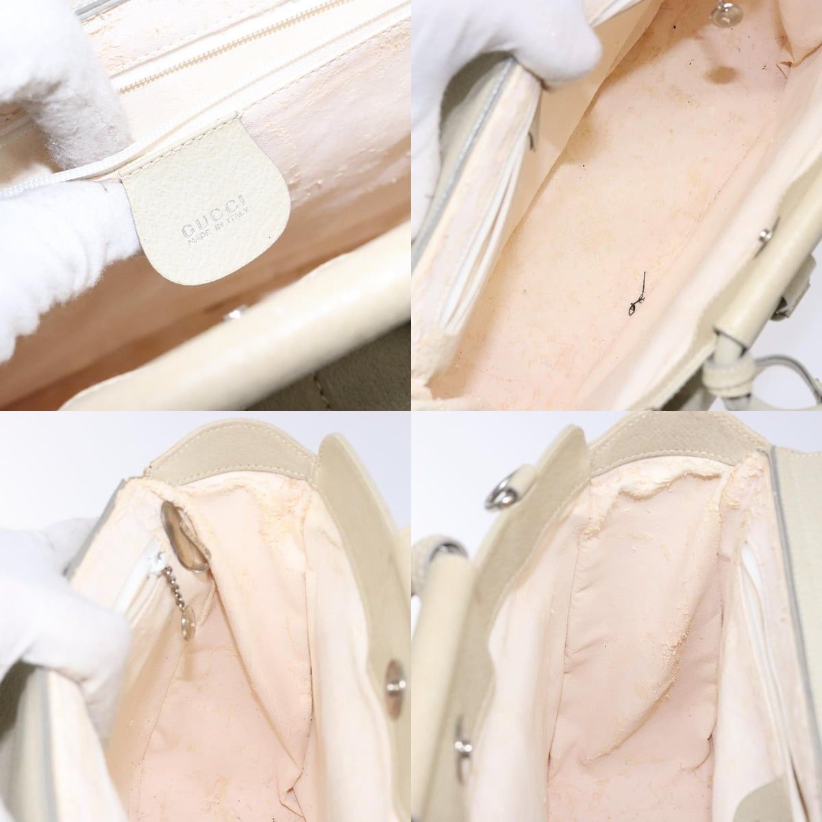 Gucci GUCCI Handbag Leather Beige 000 2058 0307 5 Size ONE SIZE - 12 Thumbnail