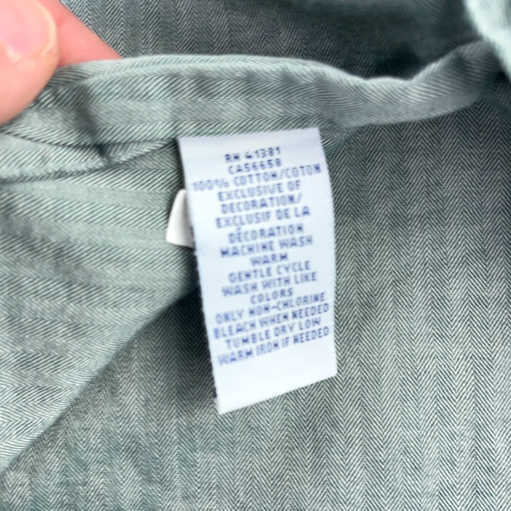 Ralph Lauren Ralph Lauren Shirt Men Medium Green Button Up Regular Fit Dress Soft Blue Pony Mens Size 40R - 5 Thumbnail