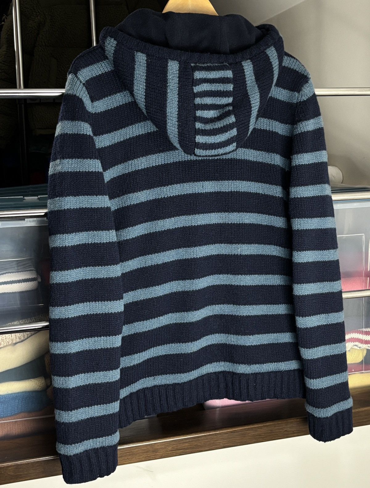Samsoe Samsoe Samsoe Samsoe Knitted Shetland Wool Zip Up Hoodie Jacket Size US XXL / EU 58 / 5 - 6 Thumbnail