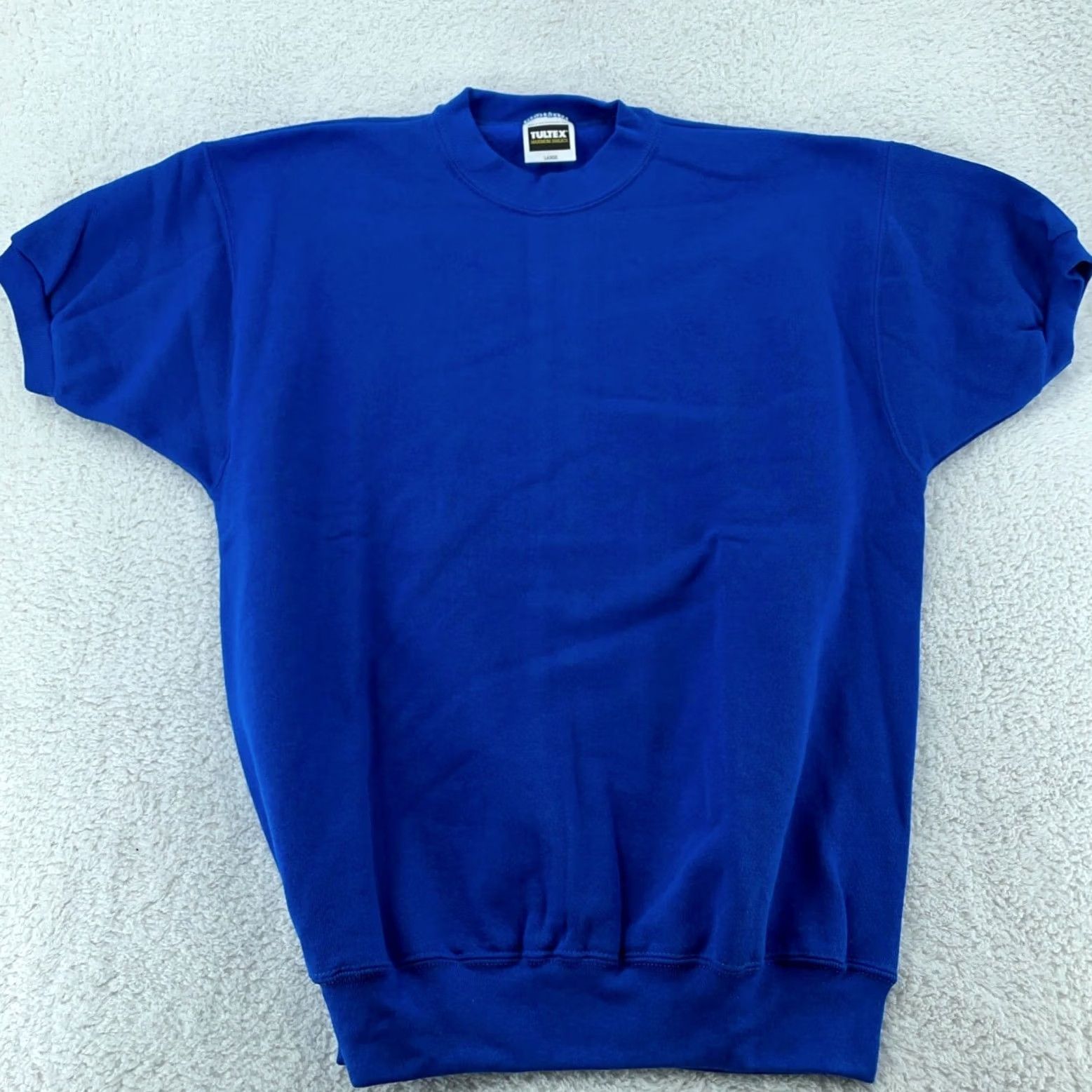 Tultex VINTAGE Tultex Maximum Sweatshirt Blue S/S Crewneck M Men USA Outdoor 90s Pullover Sweatshirt Size US M / EU 48-50 / 2 - 2 Thumbnail