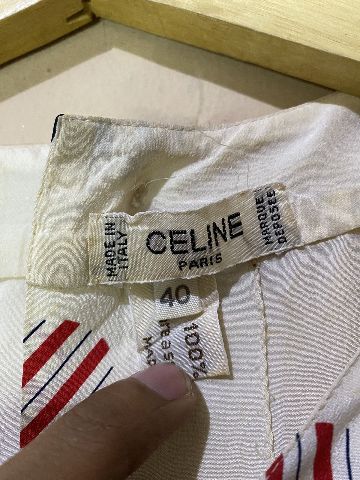 Celine 80s Vintage Celine Silk Dress Size S / US 4 / IT 40 - 5 Thumbnail