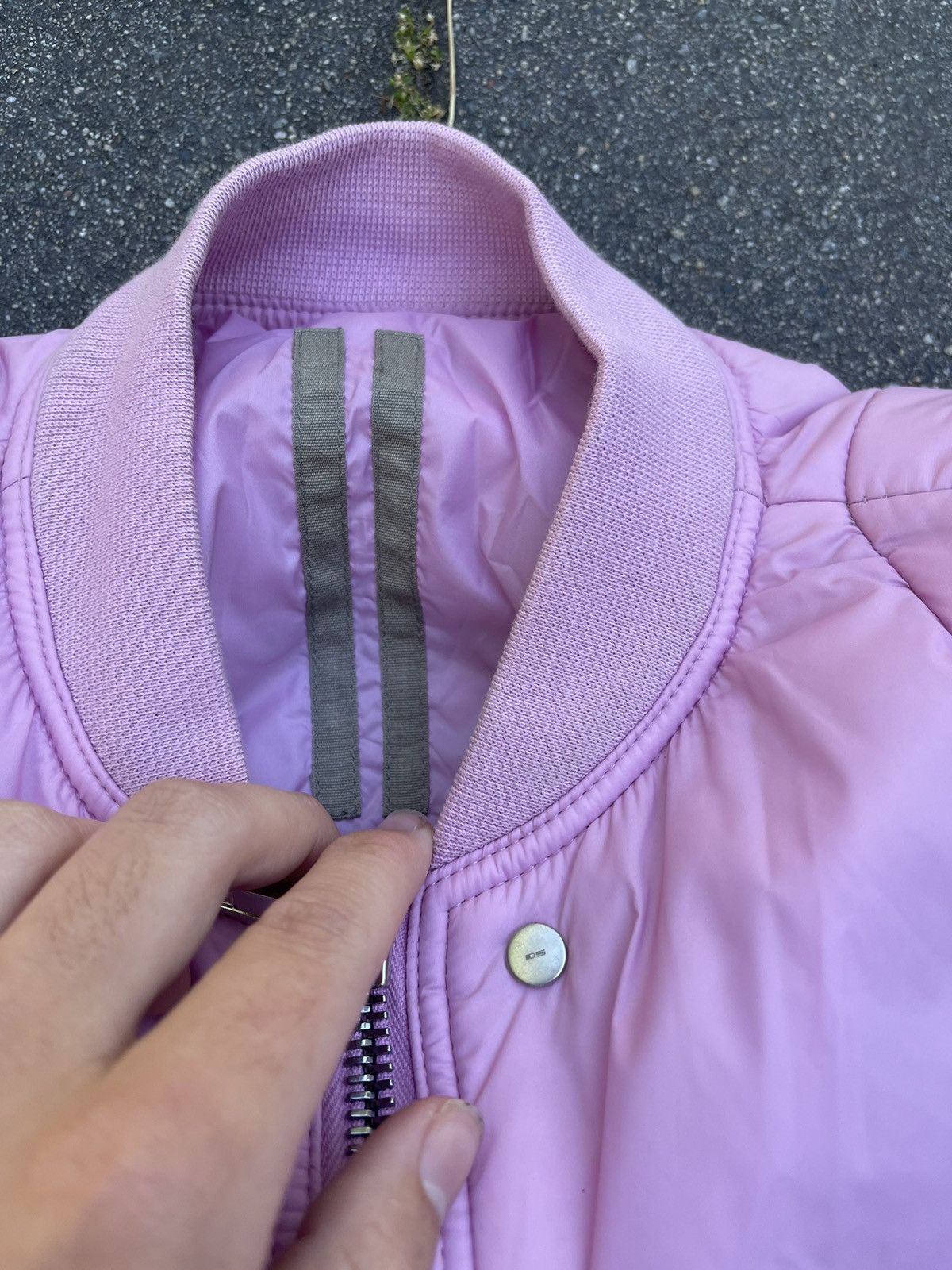 Rick Owens MENS L AW21 WOMENS/UNISEX PADDED BOMBER JACKET DIRTY PINK Size US M / EU 48-50 / 2 - 6 Thumbnail