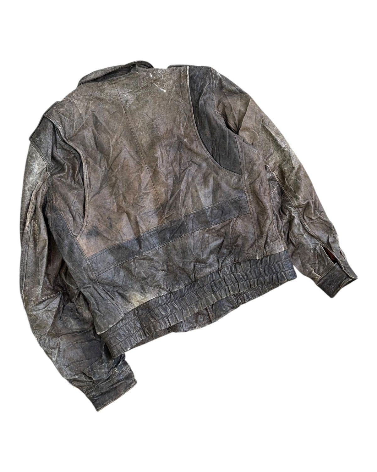 Issey Miyake 🔥VINTAGE BROWN LEATHER JACKET ISSEY MIYAKE INSPIRED DESIGN Size US L / EU 52-54 / 3 - 11 Thumbnail